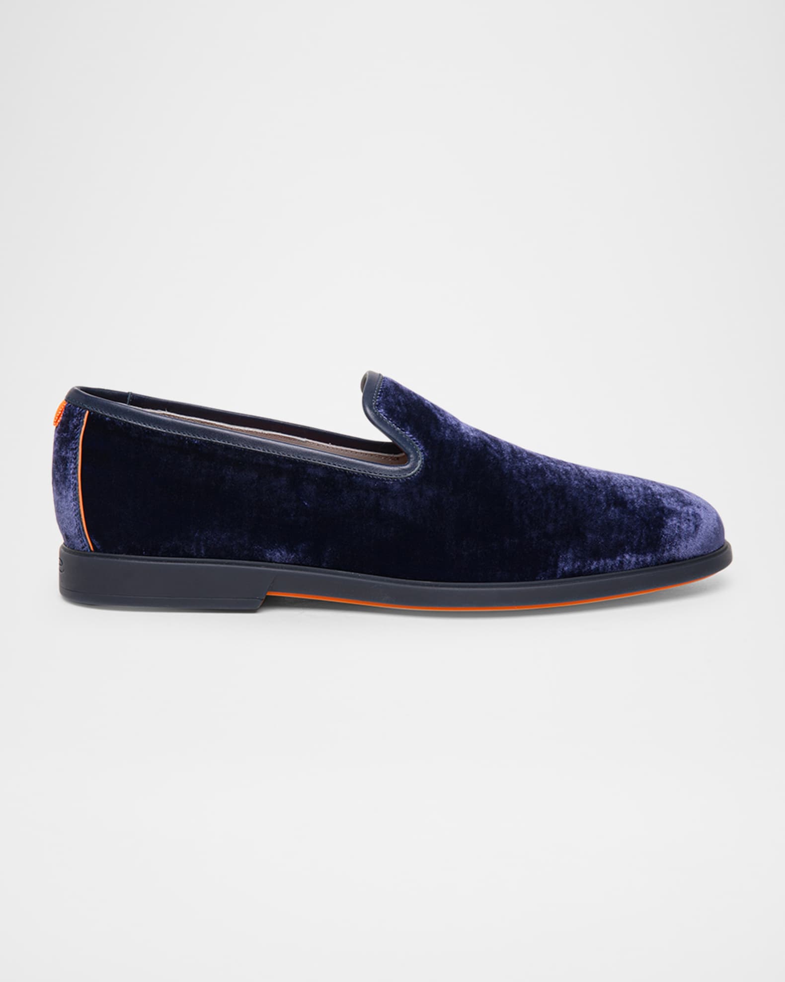 Santoni Men s Rubber Sole Velvet Loafers Neiman Marcus