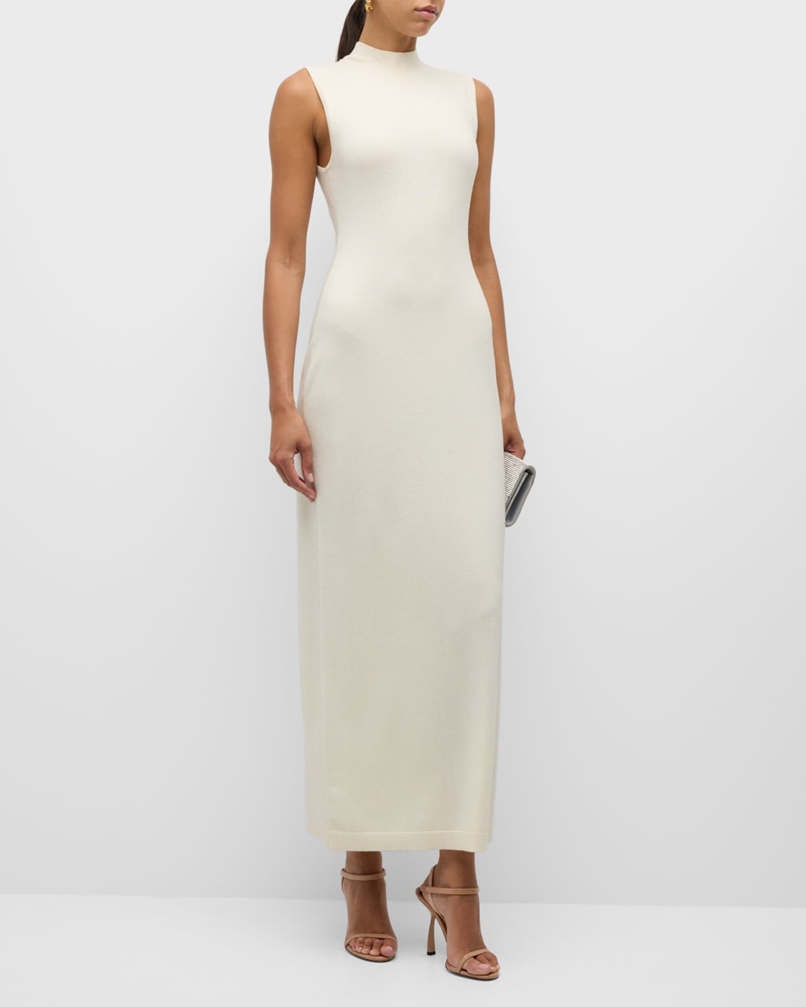 LELA JACOBS 100% sleeveless shirt dress