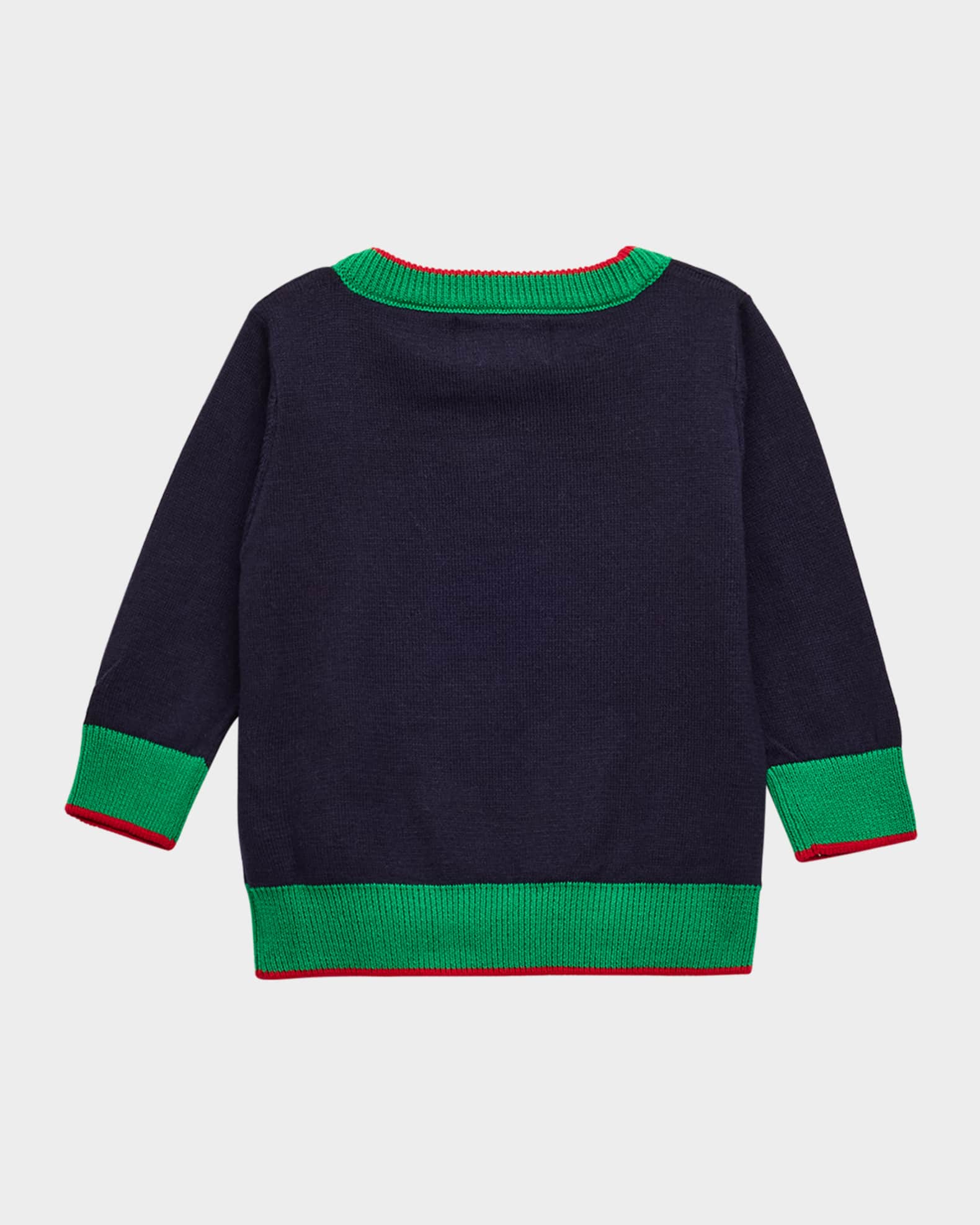 Boy's Sweater W/ Christmas Tree Intarsia, Size 4T-3 1