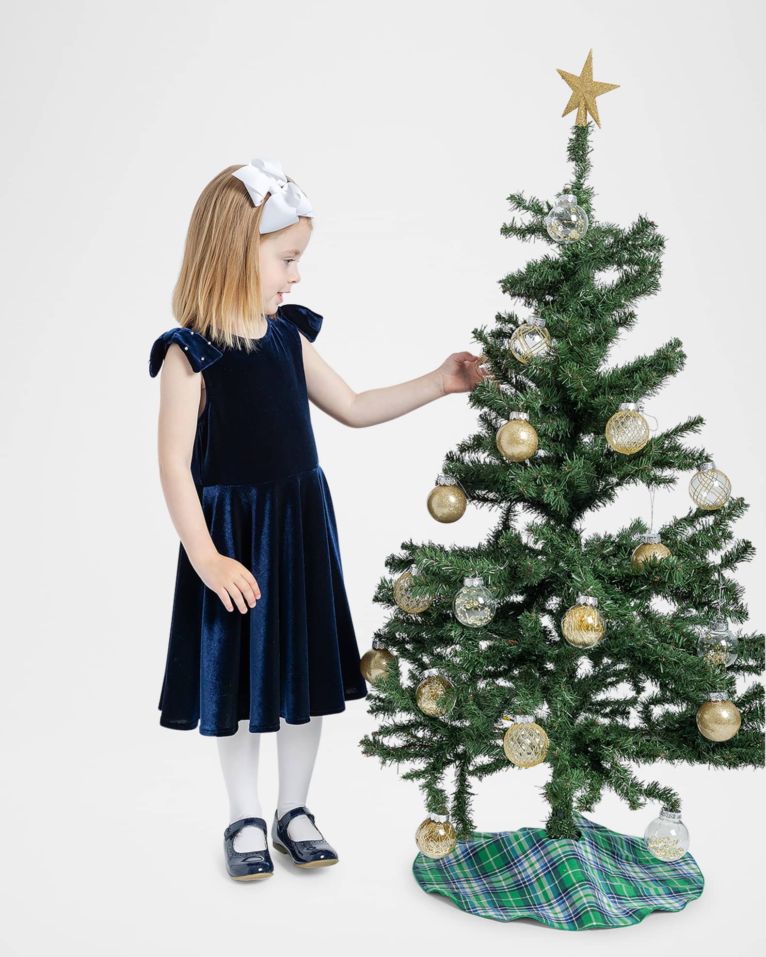 Girl s Velvet Dress W Bow Pearls Size 4T 14
