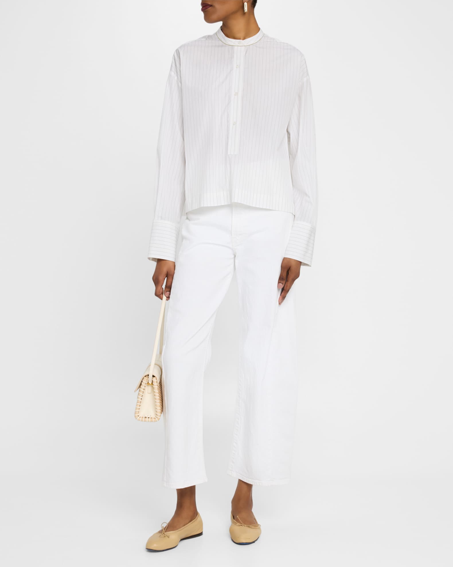 Striped Cotton Poplin Shirt 1