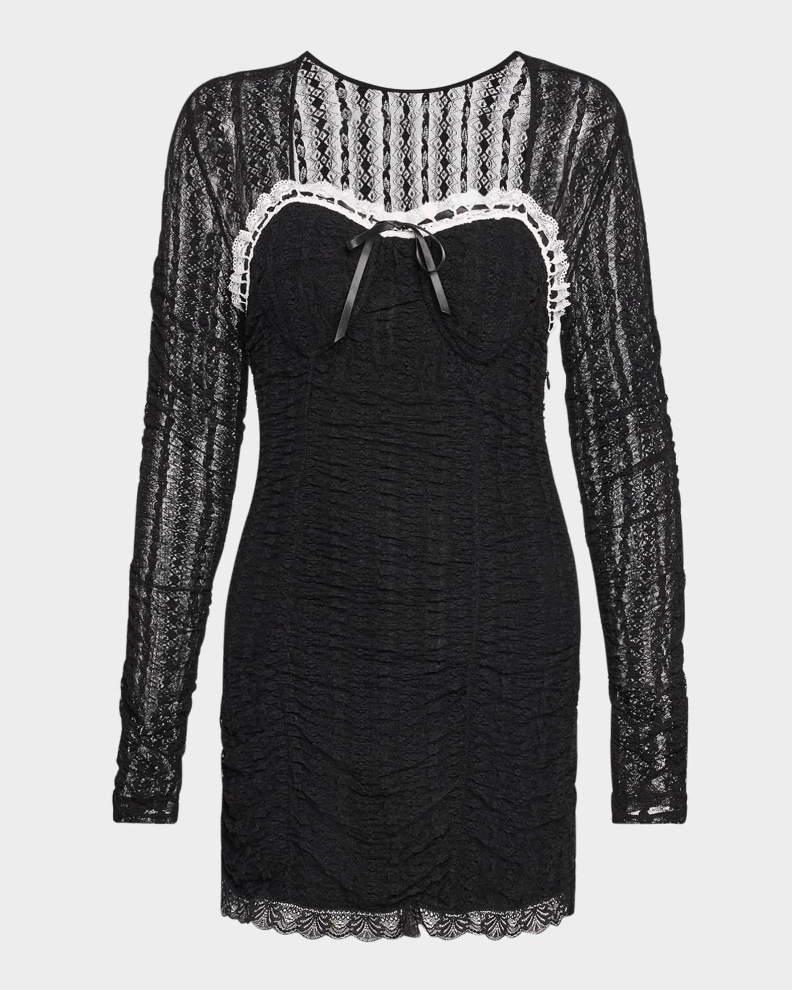 Evangelina Lace Mini Dress 0