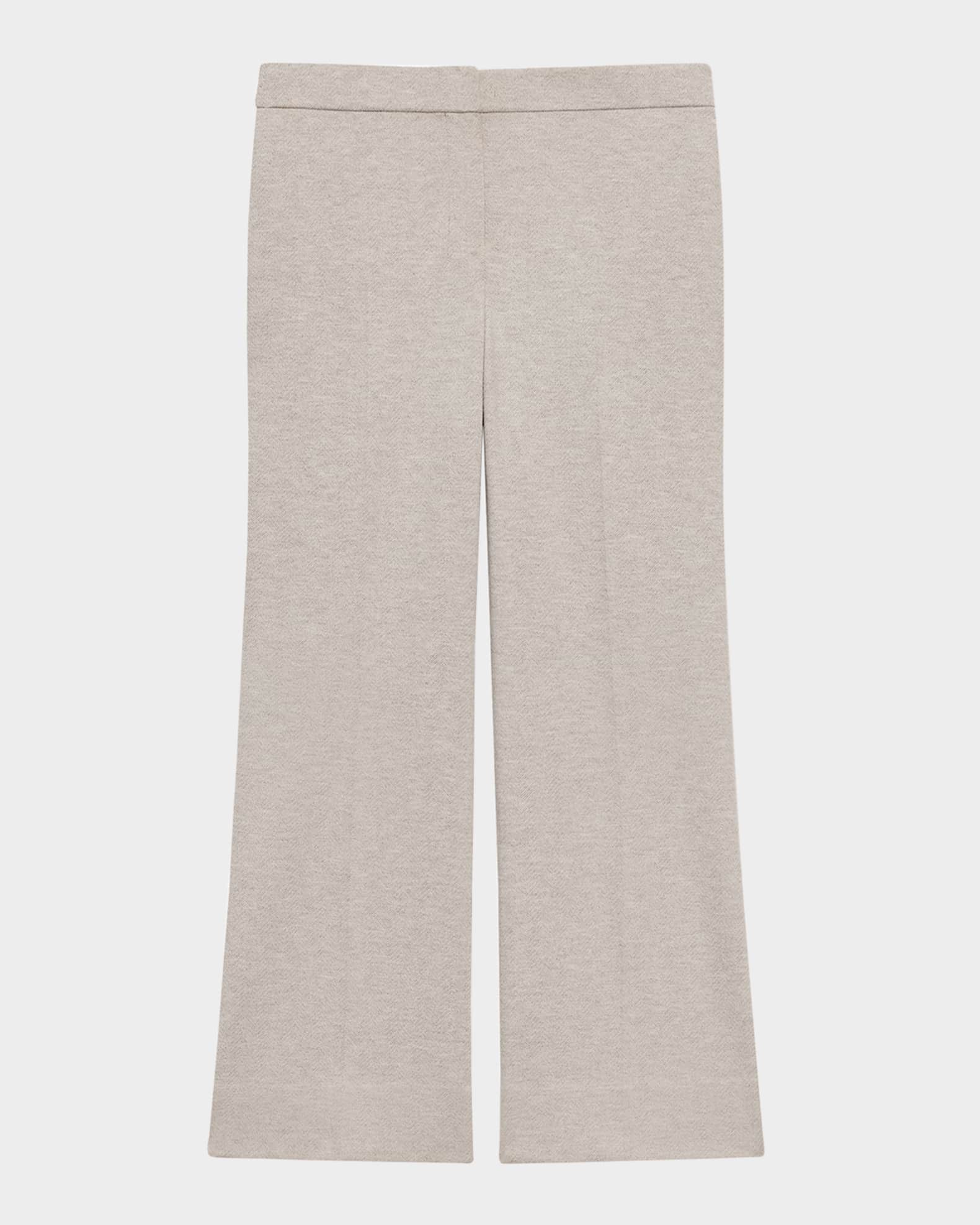 Herringbone Knit Cropped Pants 0