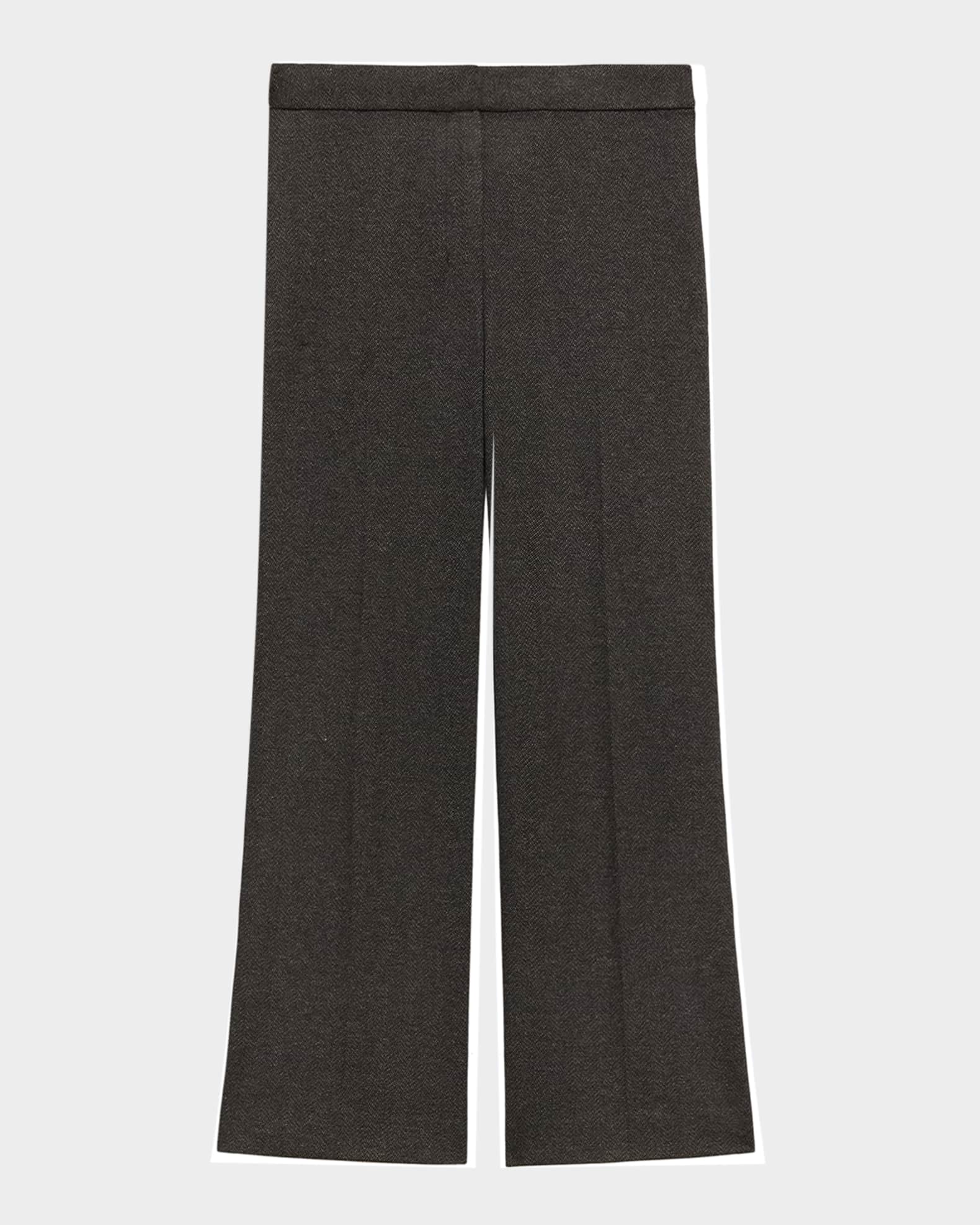 Herringbone Knit Cropped Pants 0