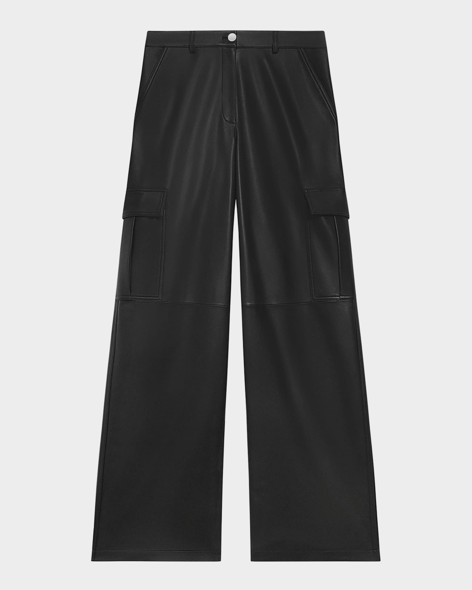 Relaxed Nappa Leather Cargo Pants 0