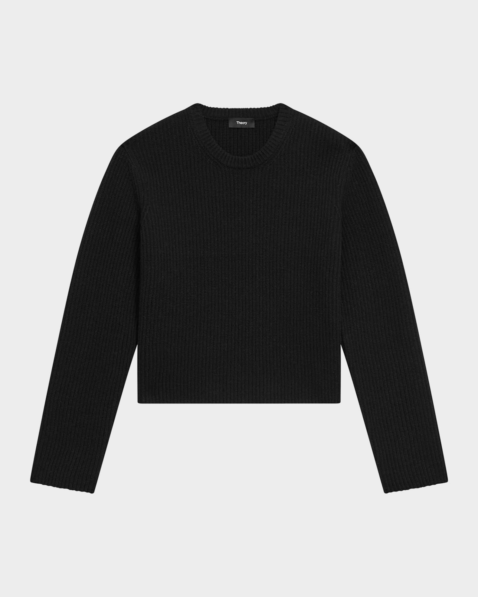 Boxy Felted Wool-Cashmere Pullover Sweater 0