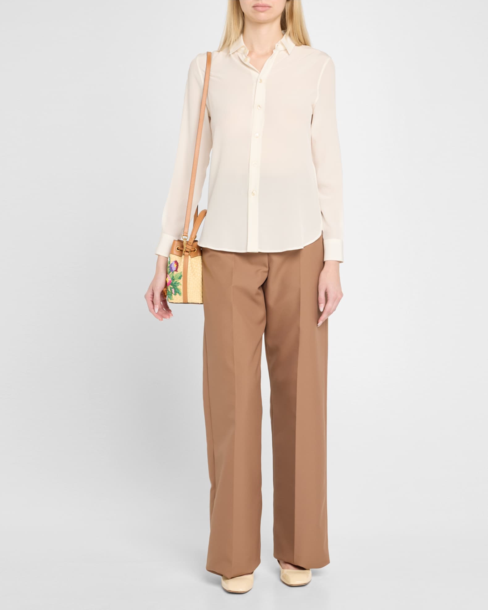 Valentino Garavani VLOGO Signature Mini Drawstring Flower