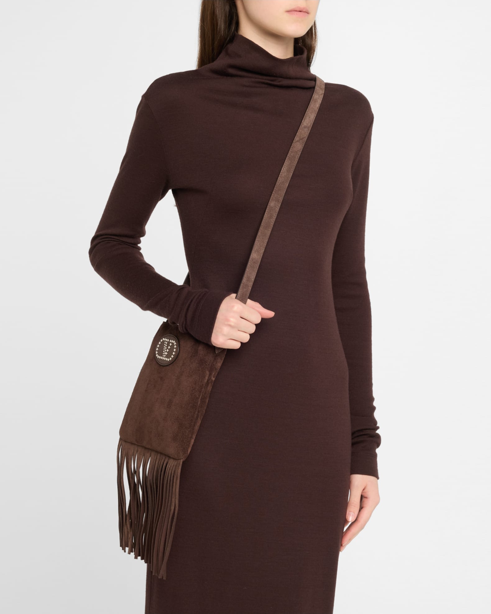 Nellcote Fringe Suede Crossbody Bag 1