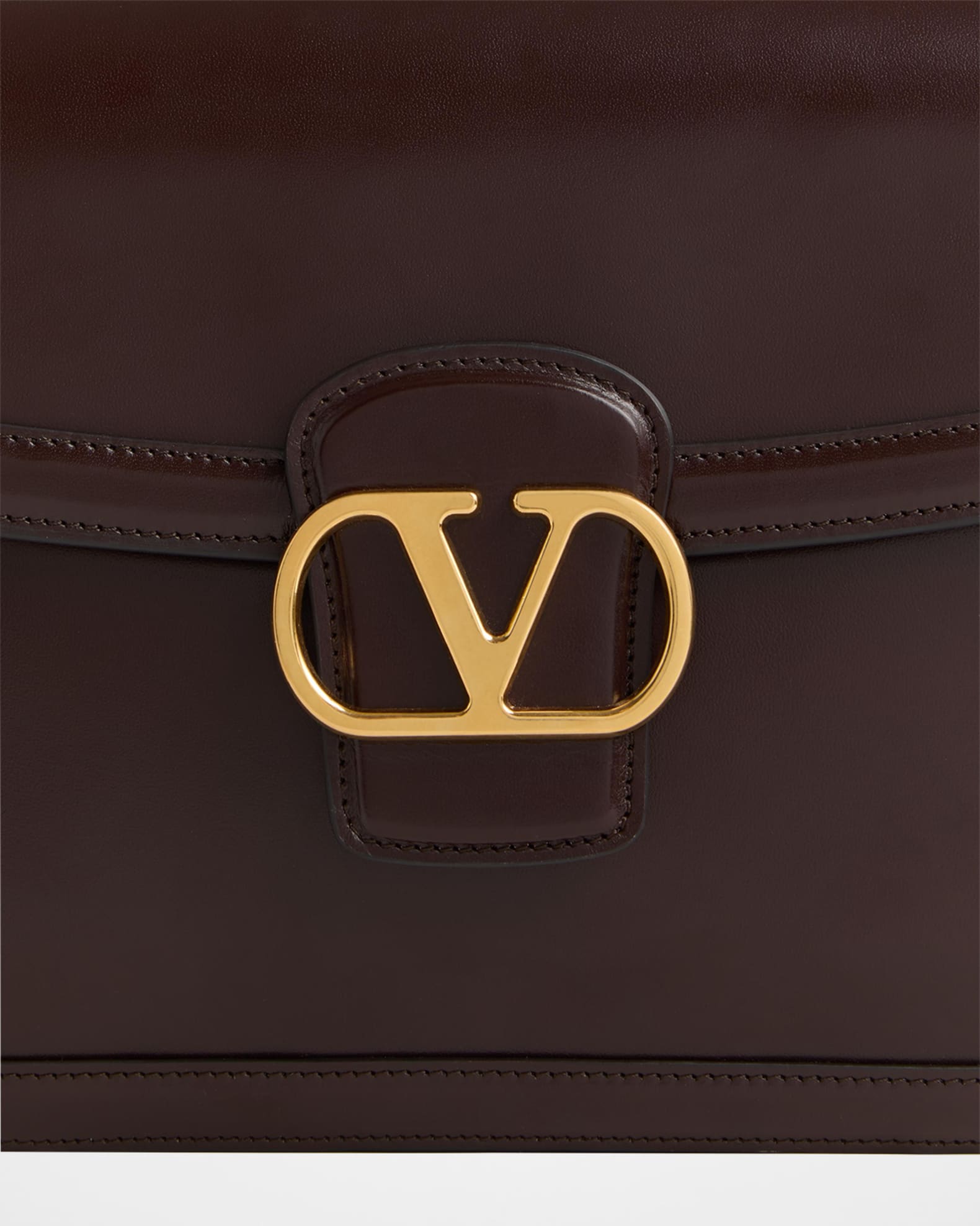 Valentino Garavani 9 to 5 Flap Leather Saddle Shoulder Bag Valentino Garavani 9 to 5 Flap Leather Saddle Shoulder Bag