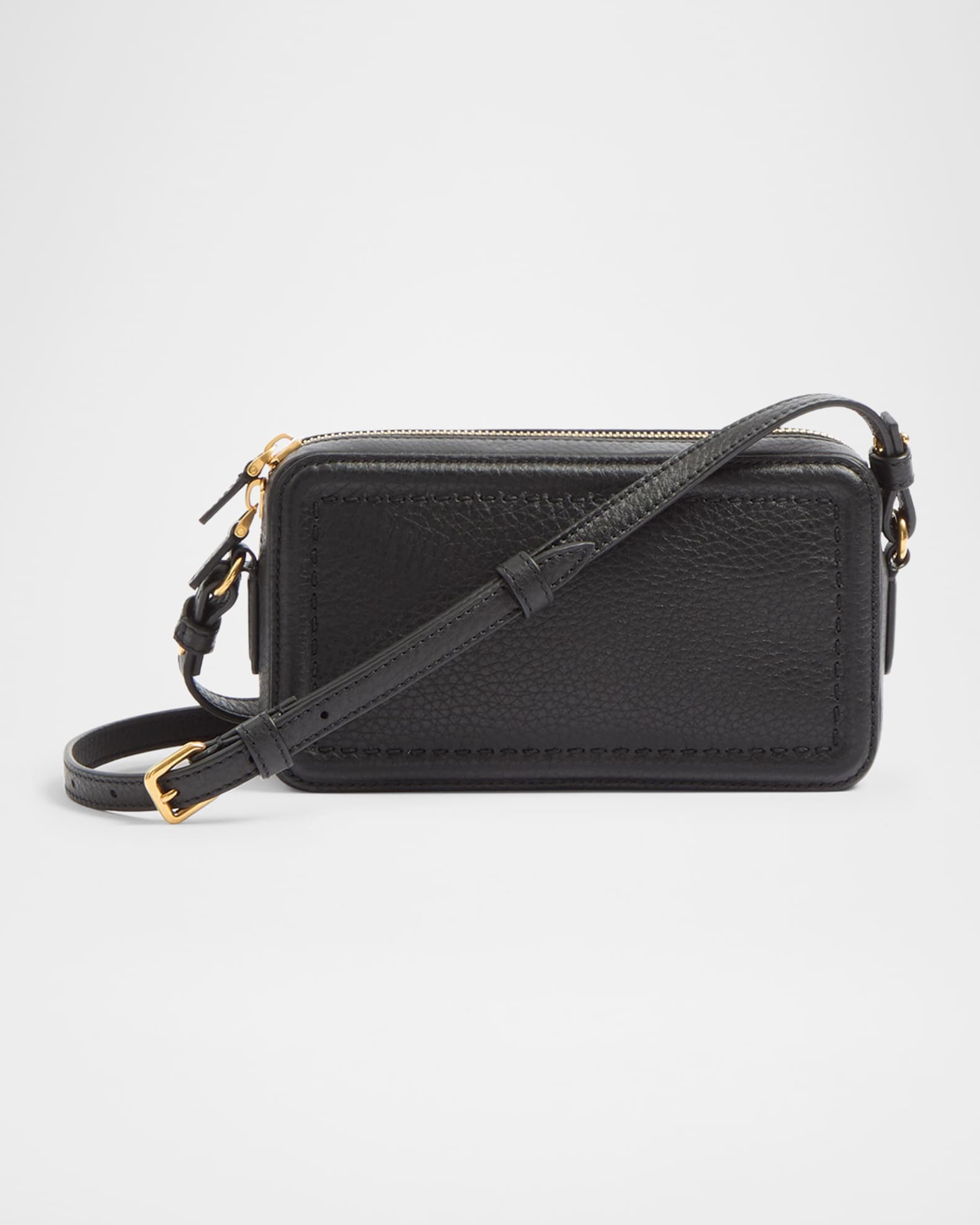 Valentino Garavani Alltime Mini Leather Camera Crossbody Bag