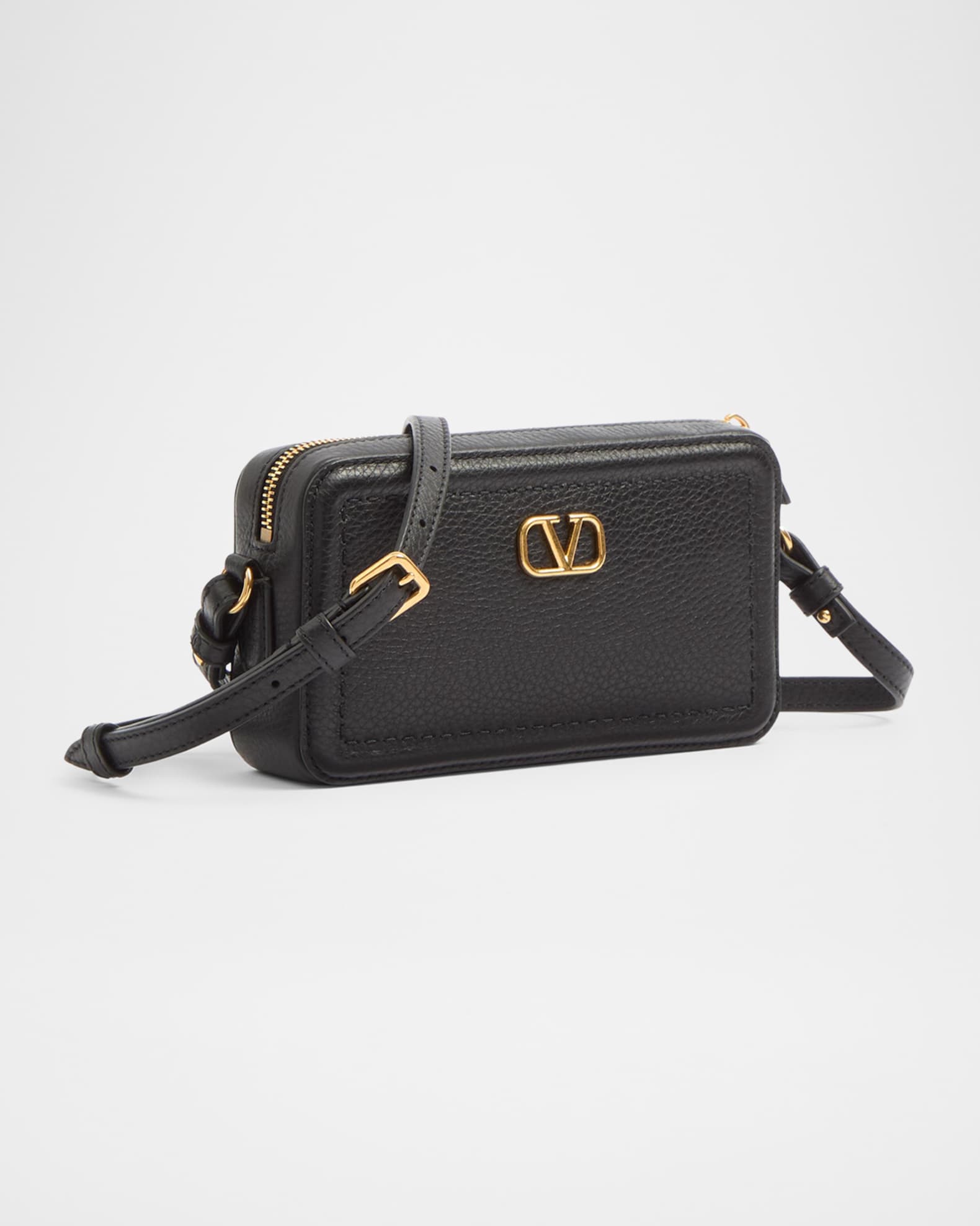 Alltime Mini Leather Camera Crossbody Bag 1