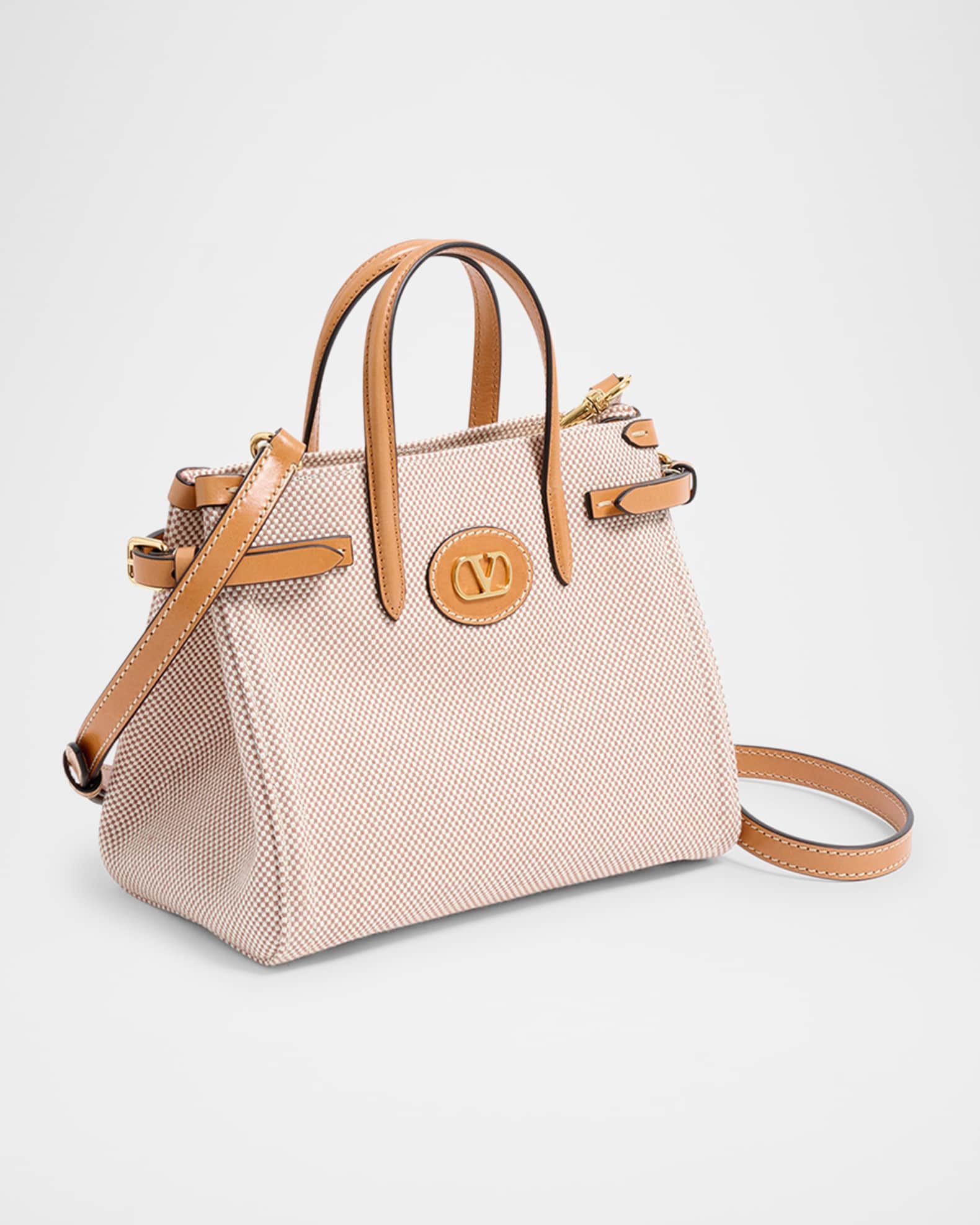 Antibes Medium Canvas Shopping Tote Bag 1