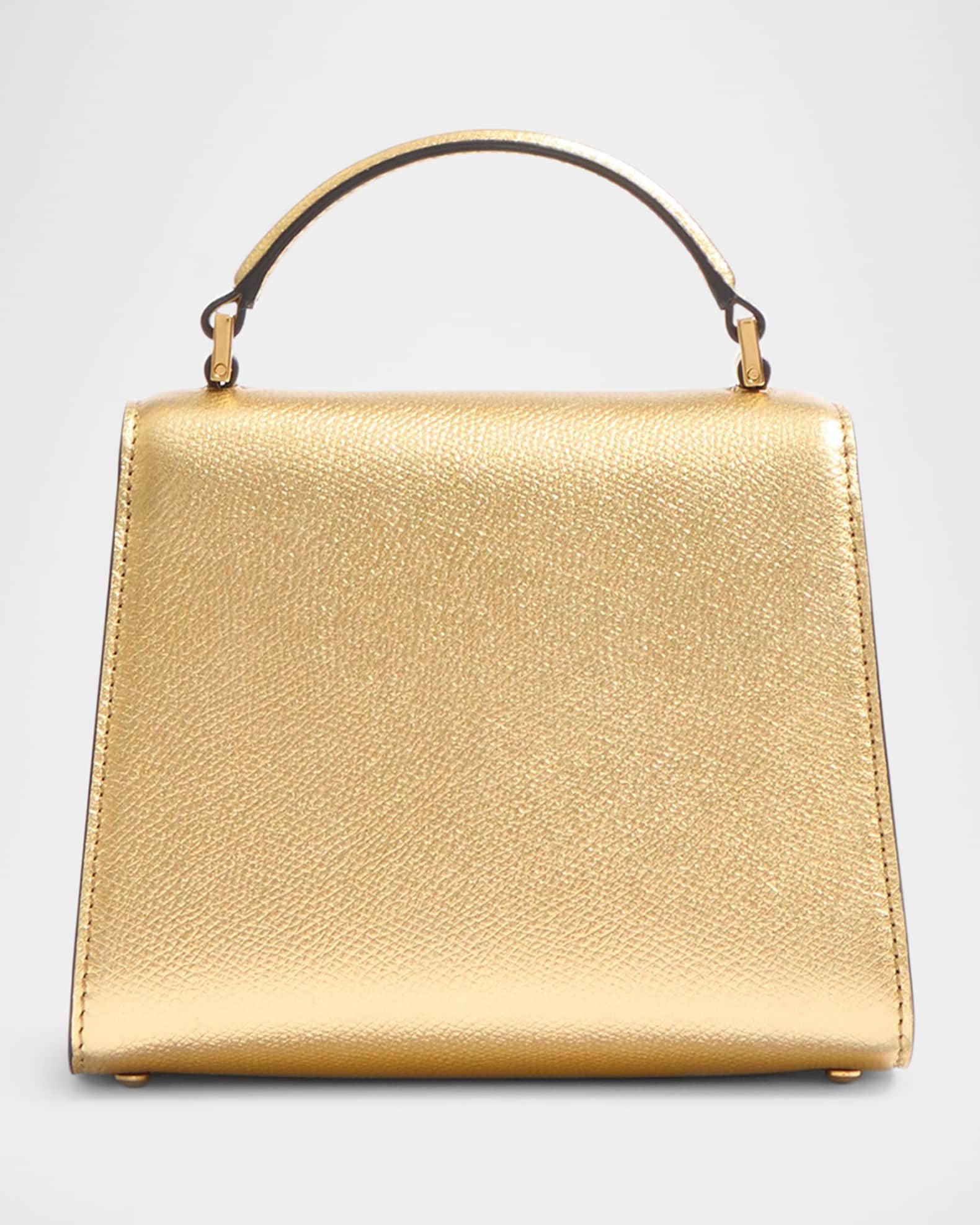 VALENTINO｜ (6W0B0Q97 VSF I16 / 6W2B0Q97 VSF I16) Valentino Garavani VSLING Mini Metallic Leather Top-Handle