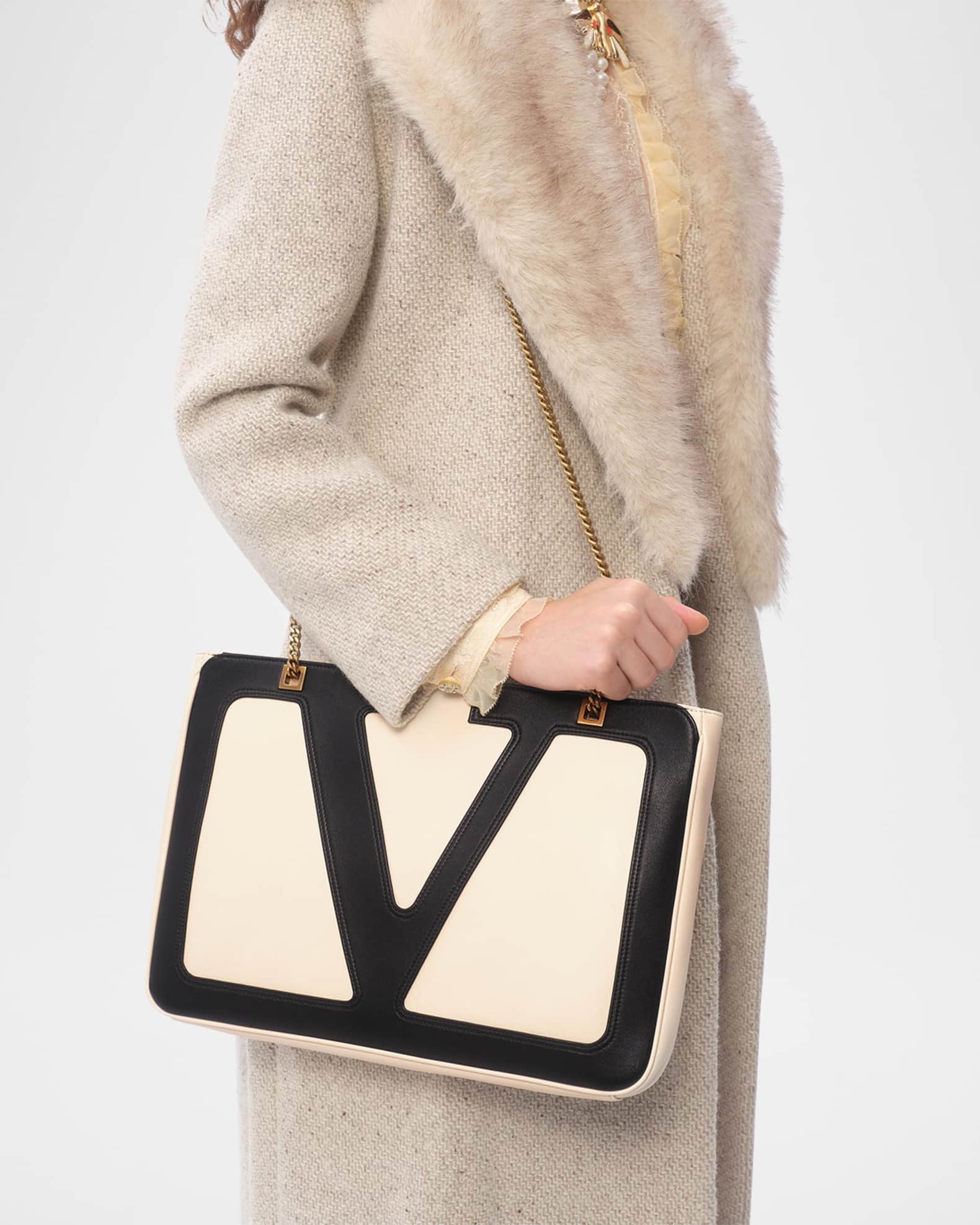 Valentino Garavani Viva Superstar Medium Leather Tote Bag