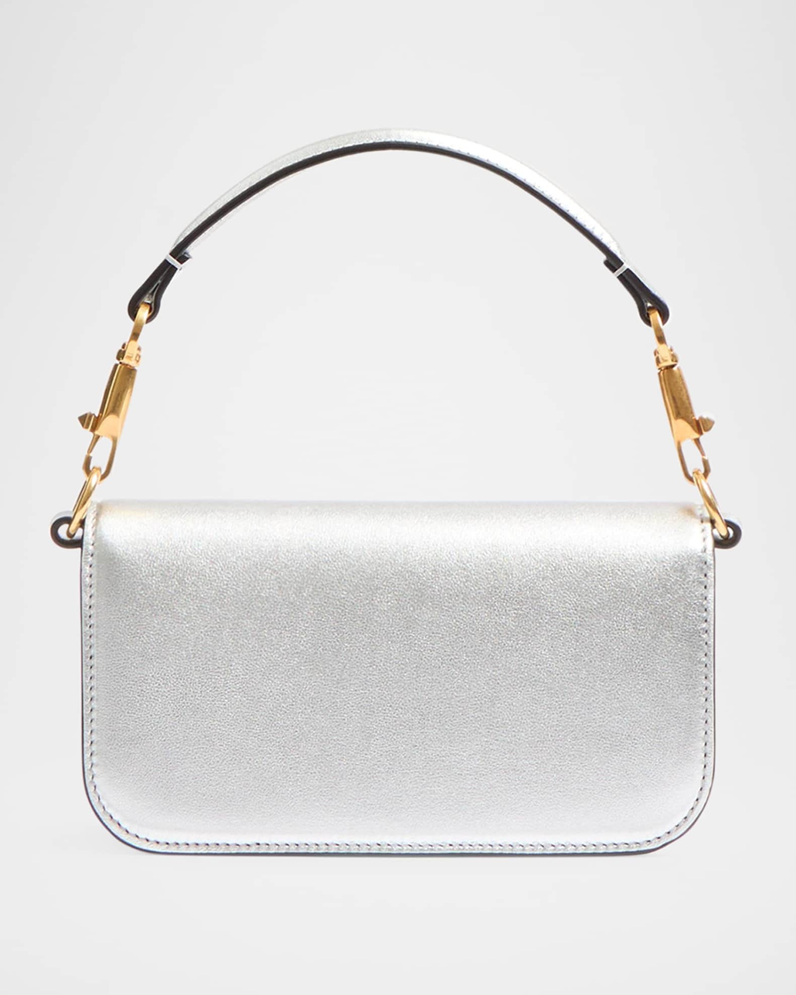 Valentino Garavani Loco Small Metallic Leather Crossbody Bag