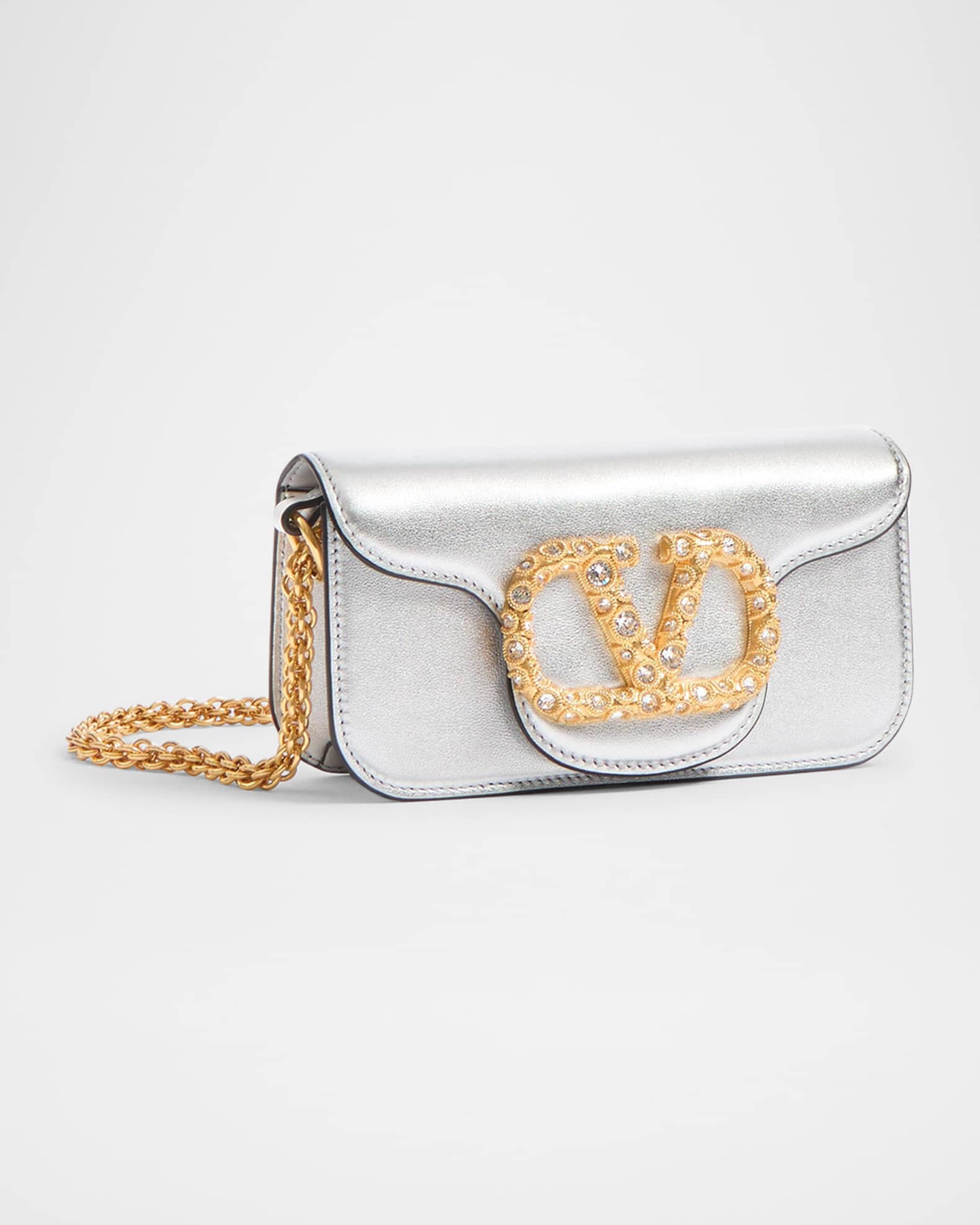 【VALENTINO】MINI LOCO CROSSBODY BAG Black Mini Locò Crossbody Bag by Valentino Garavani on Sale
