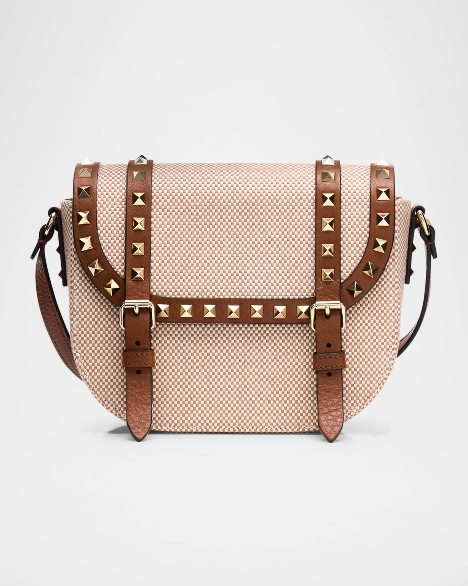【関税＆送料込み】Valentino Garavani Rockstud Canvas Mini Valentino Garavani Rockstud canvas mini tote bag | The