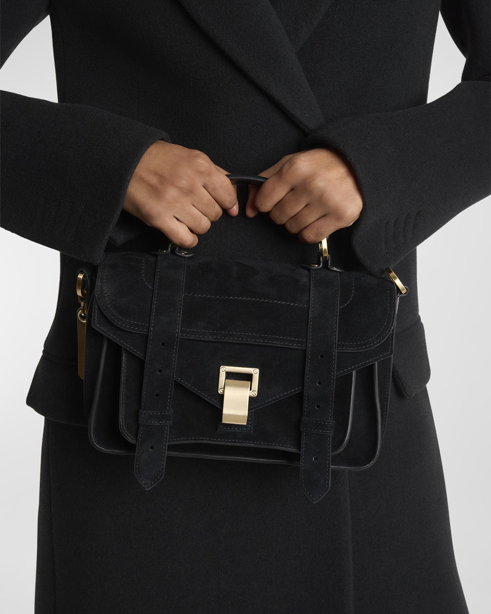 Sac à Main PS1 Tiny Proenza Schouler En Cuir Noir - Taille Moyenne, Bandoulière - Occasion Authentique