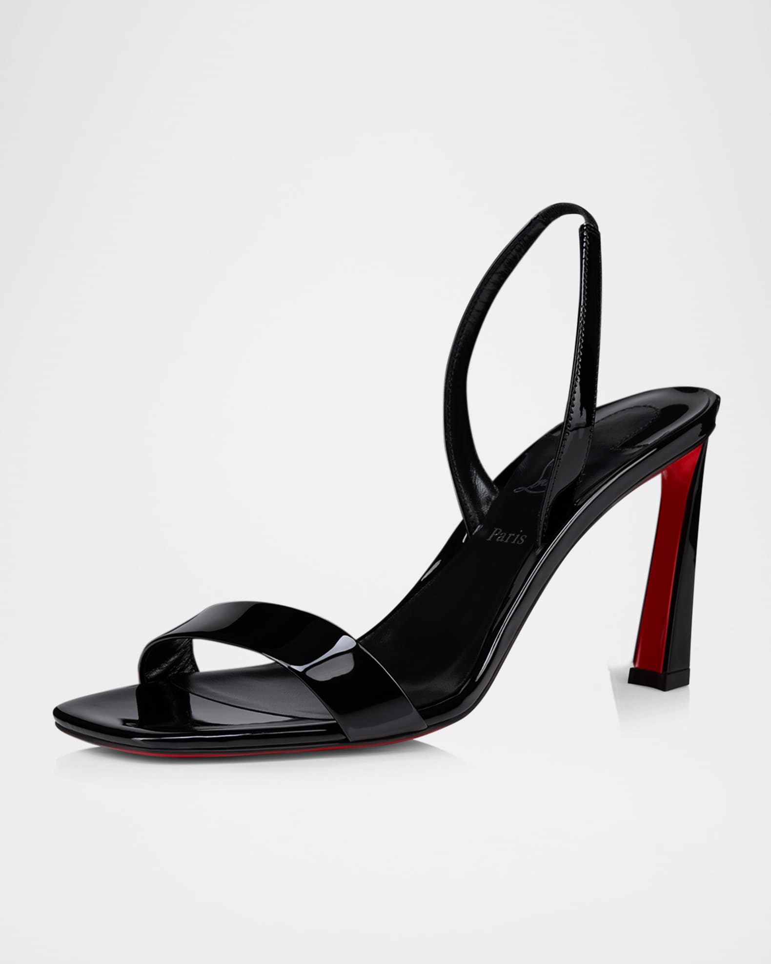 Condora Leather Red Sole Slingback Sandals 1
