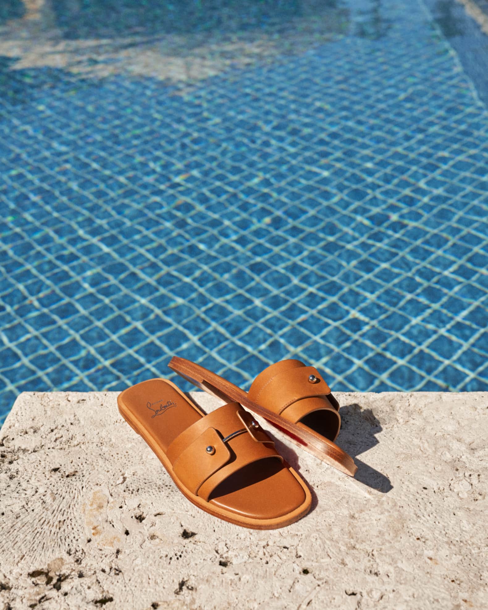 Christian Louboutin Chambelimule Donna Leather Sandals