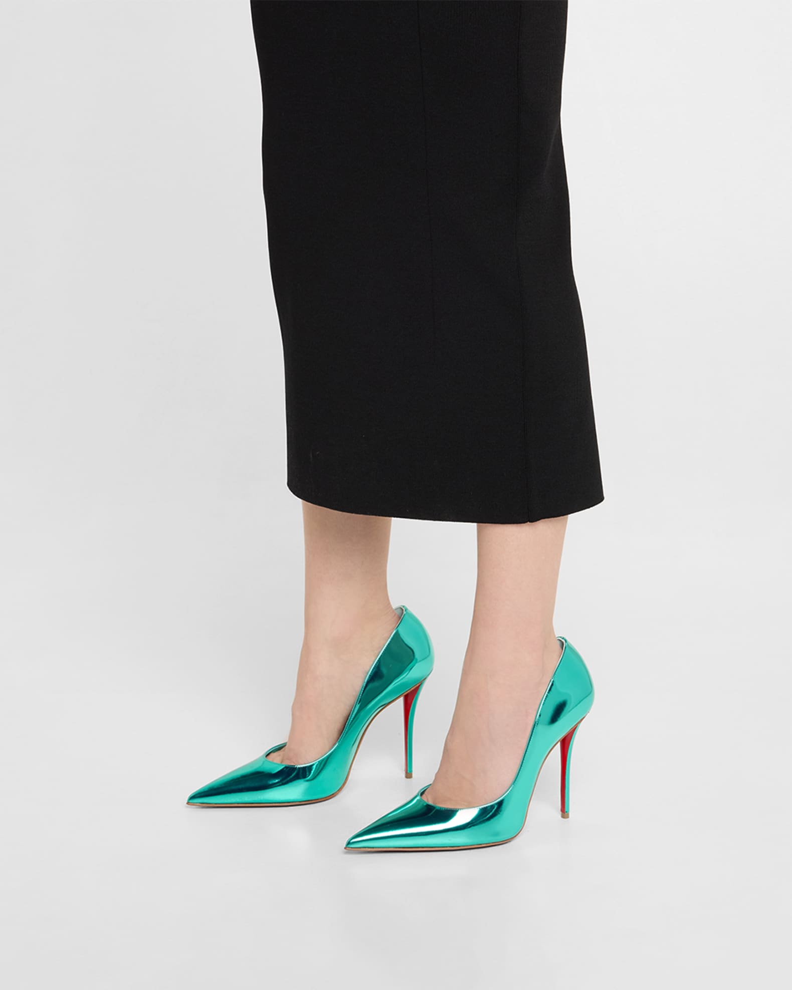 Miss Z Mirror Red Sole Pumps 1