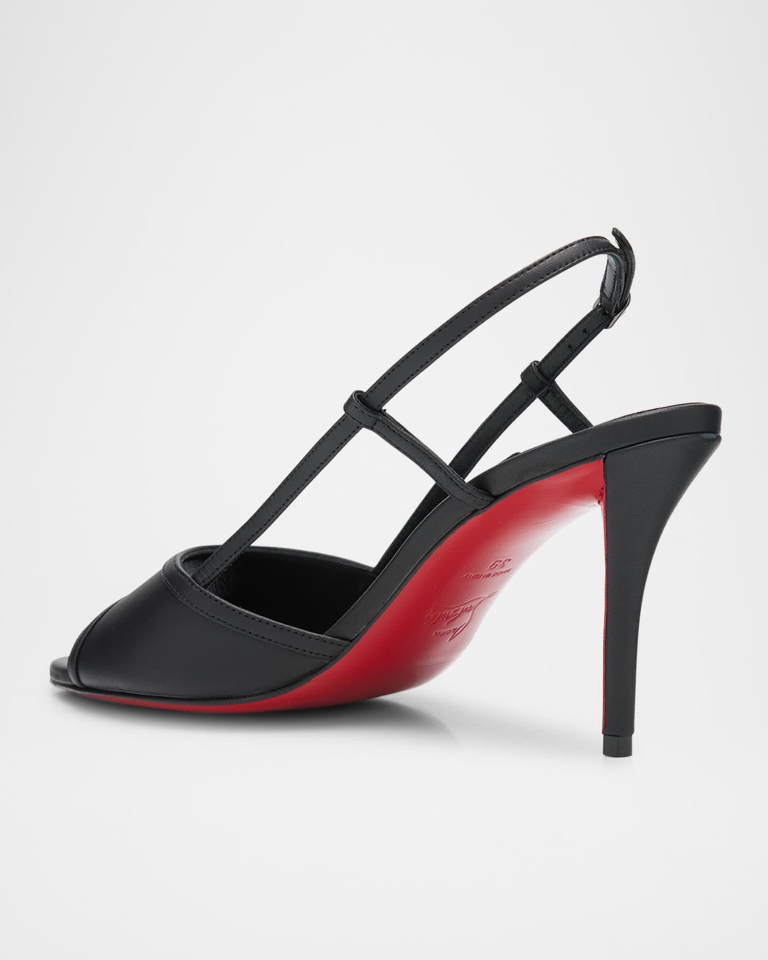 Christian Louboutin Miss Z Leather Red Sole Slingback