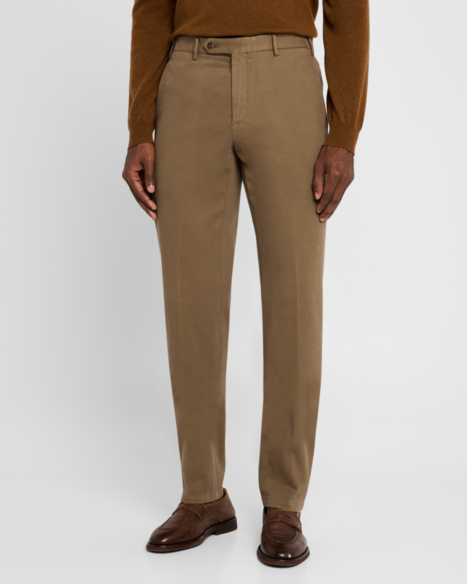 Zanella Men's Parker Stretch Twill Trousers | Neiman Marcus
