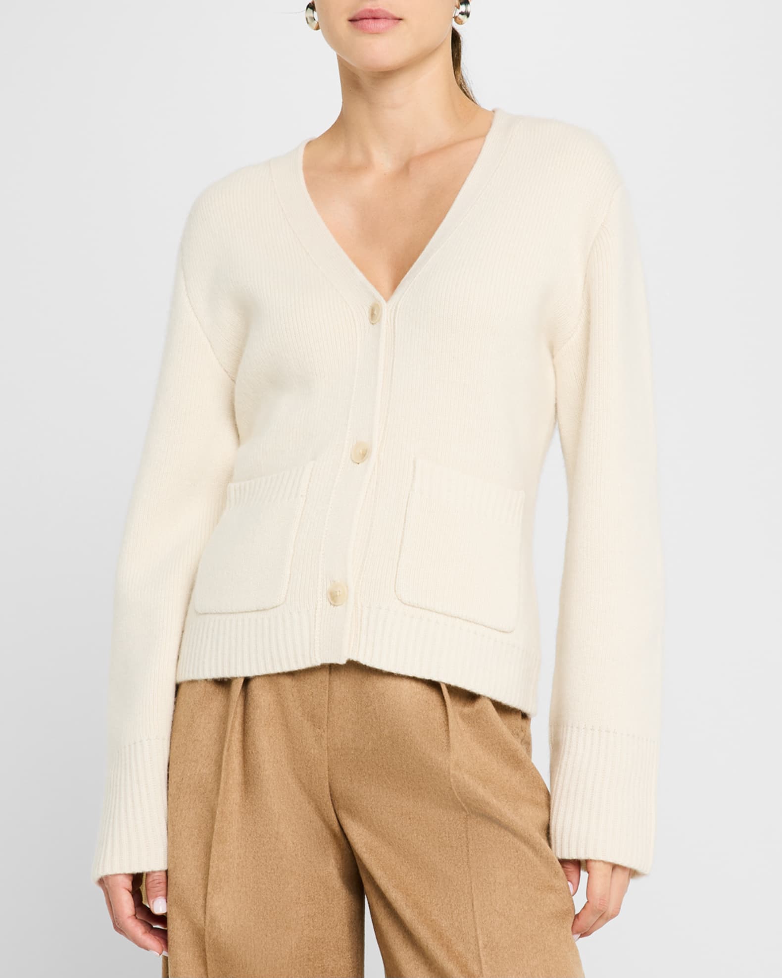 Button Down Cashmere Cardigan