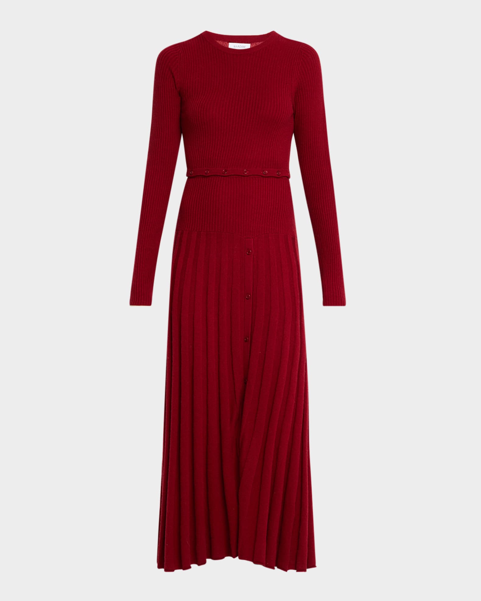 Ribbed Cashmino Convertible Midi Dress