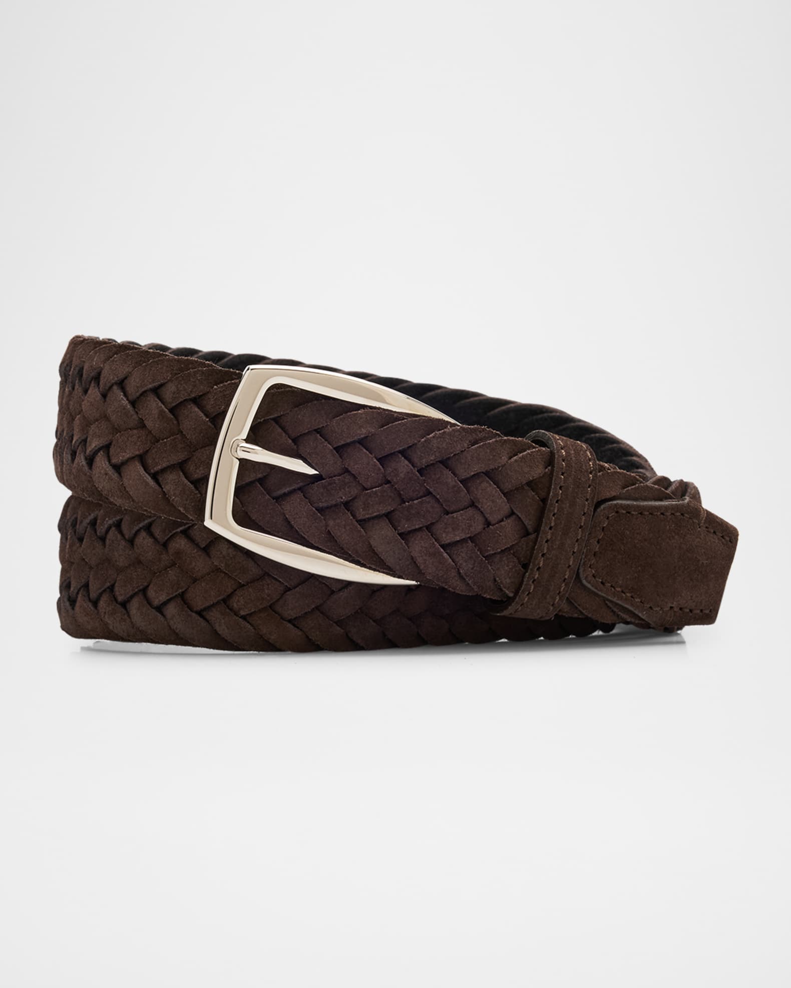 Men's Woven Leather Belt 0
