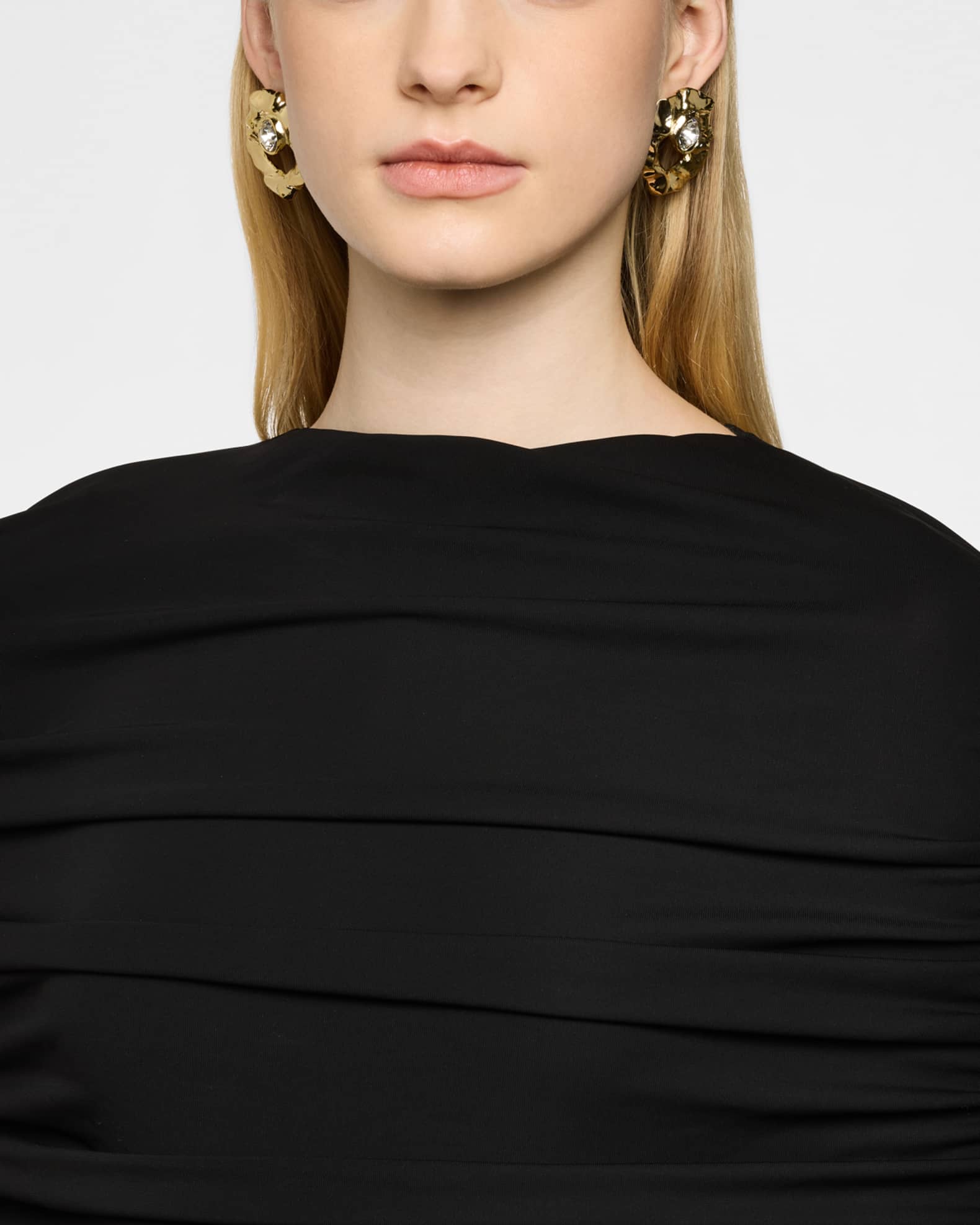 Round Textured Stud Earrings 1