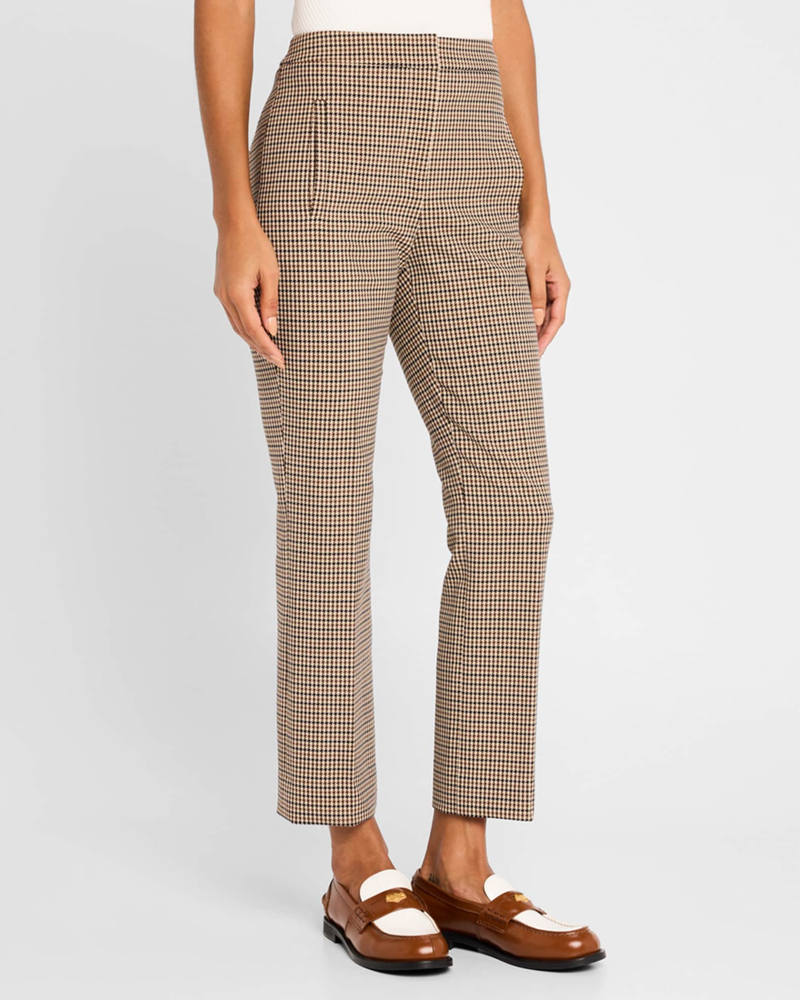 Arte Cropped Houndstooth Pants 1