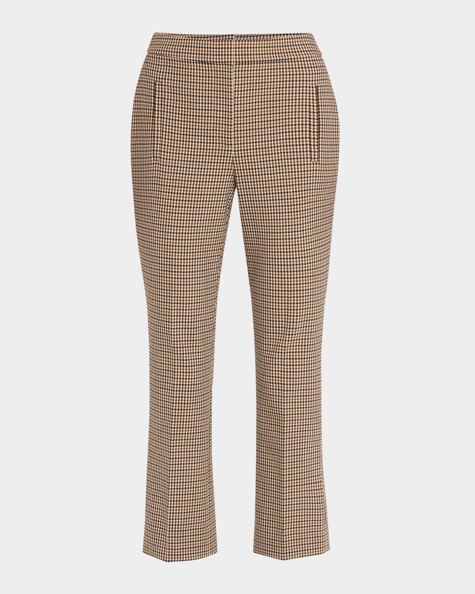 Arte Cropped Houndstooth Pants 0