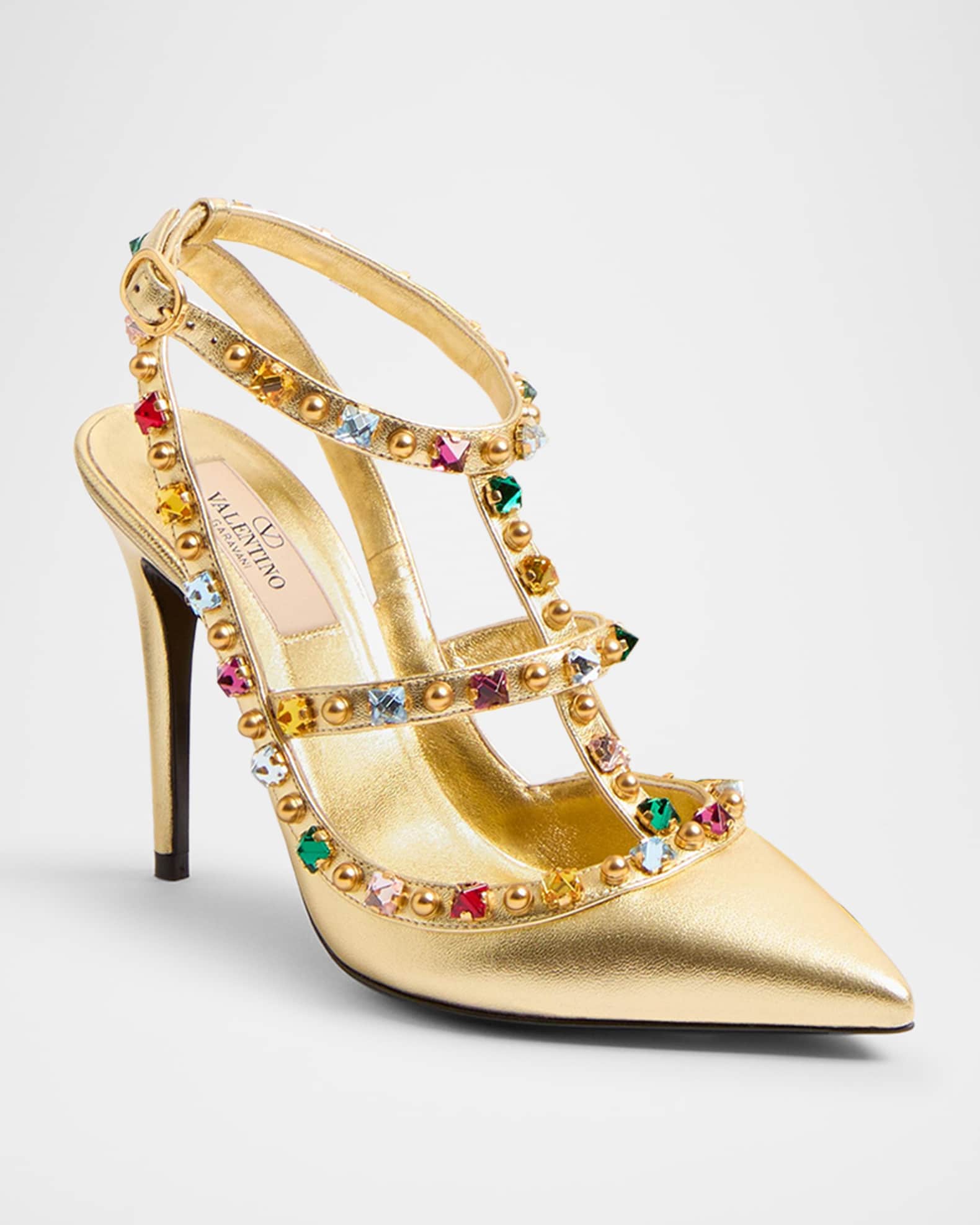 Multicolor valentino rockstud deals