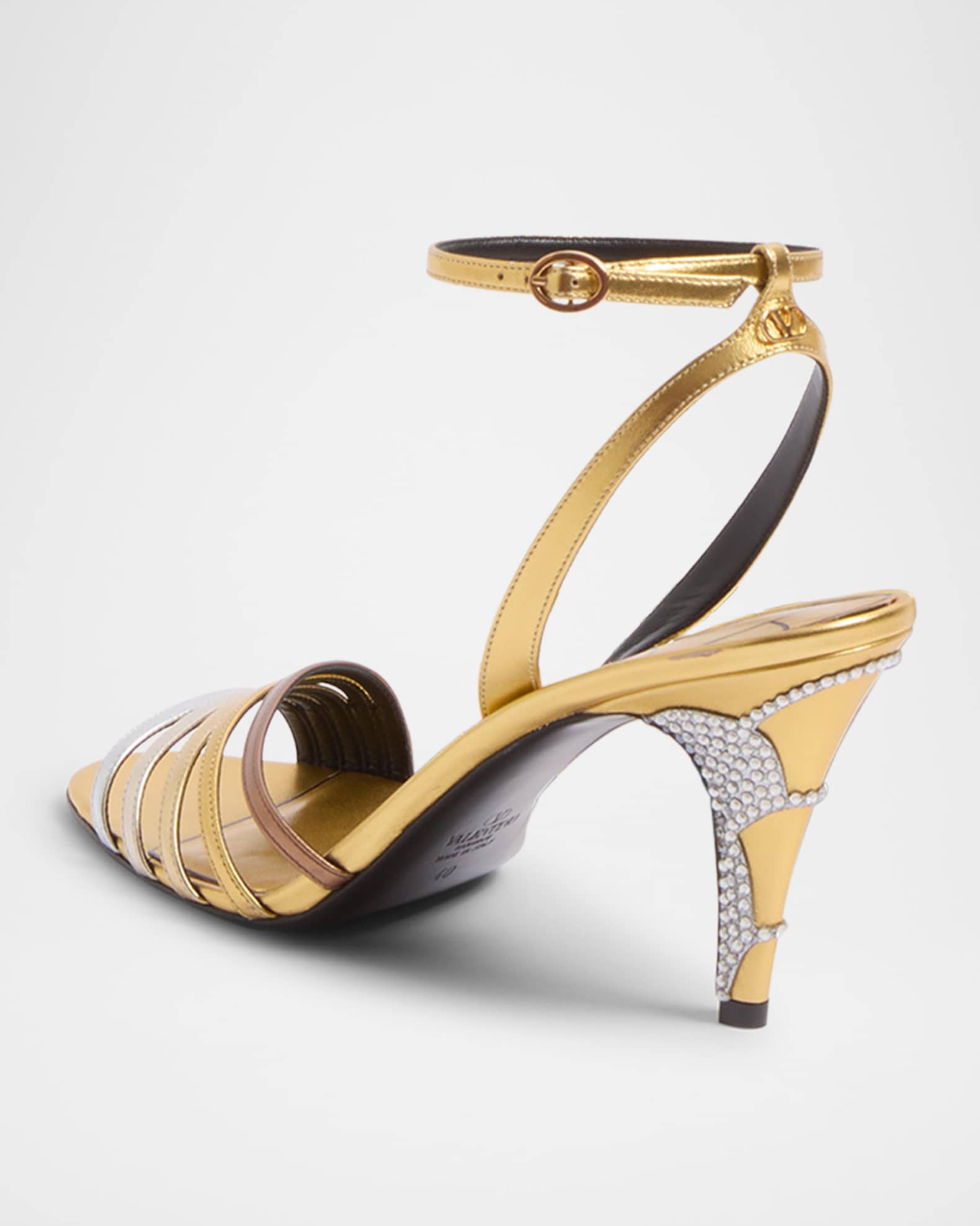 Valentino silver sandals cheap