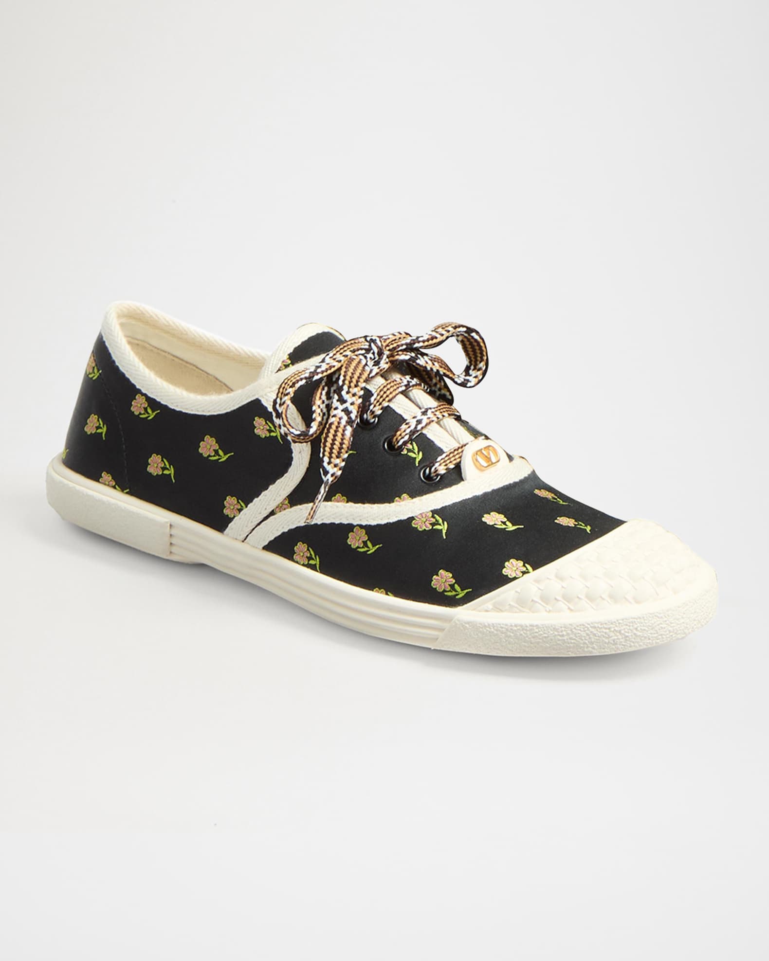 Valentino Garavani Bay By Bay Floral Low Top Sneakers Neiman Marcus