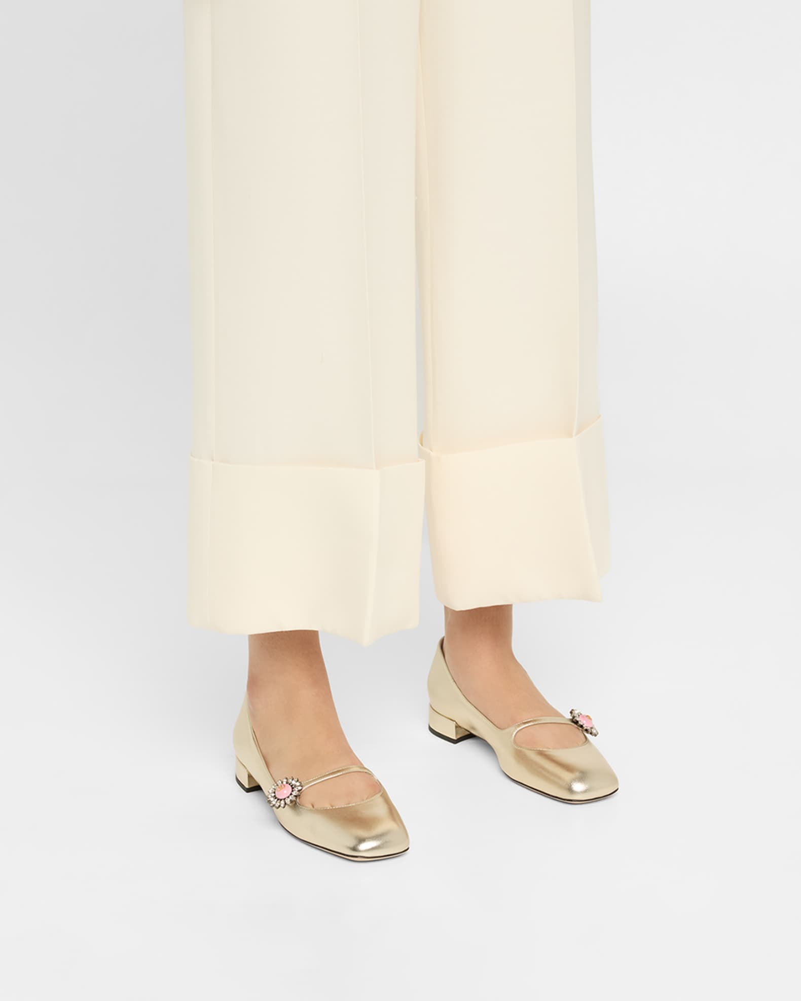 Mary Jane Jeweled Ballerina Flats 1