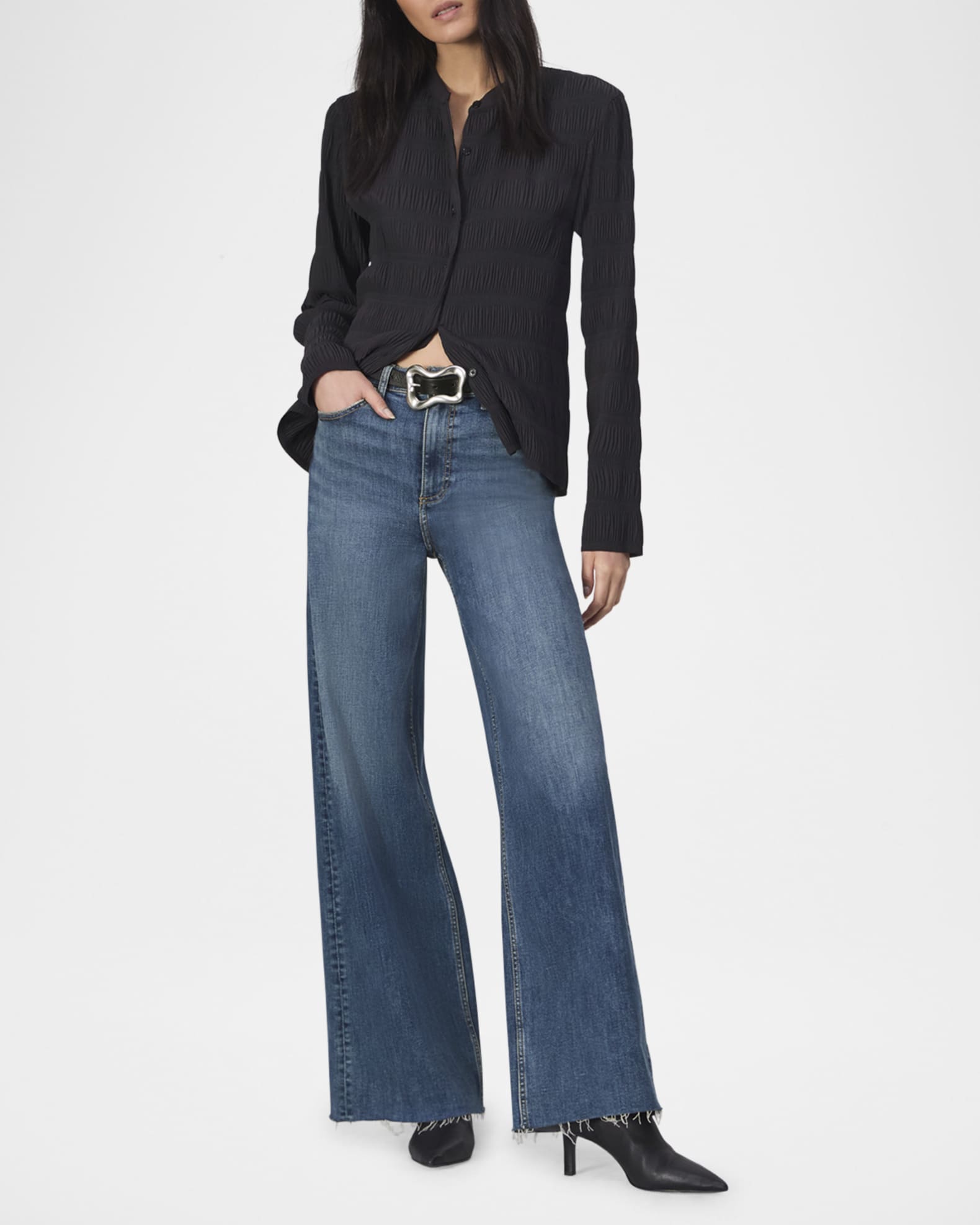 Flexi Sofie High-Rise Wide-Leg Jeans 1