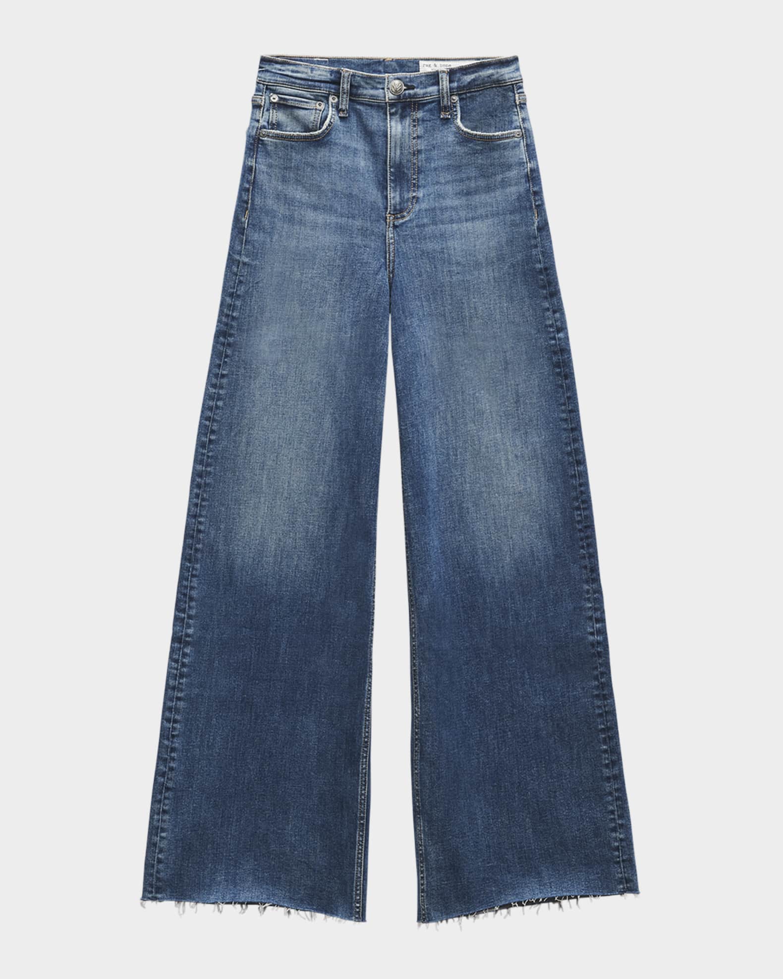Flexi Sofie High-Rise Wide-Leg Jeans 0
