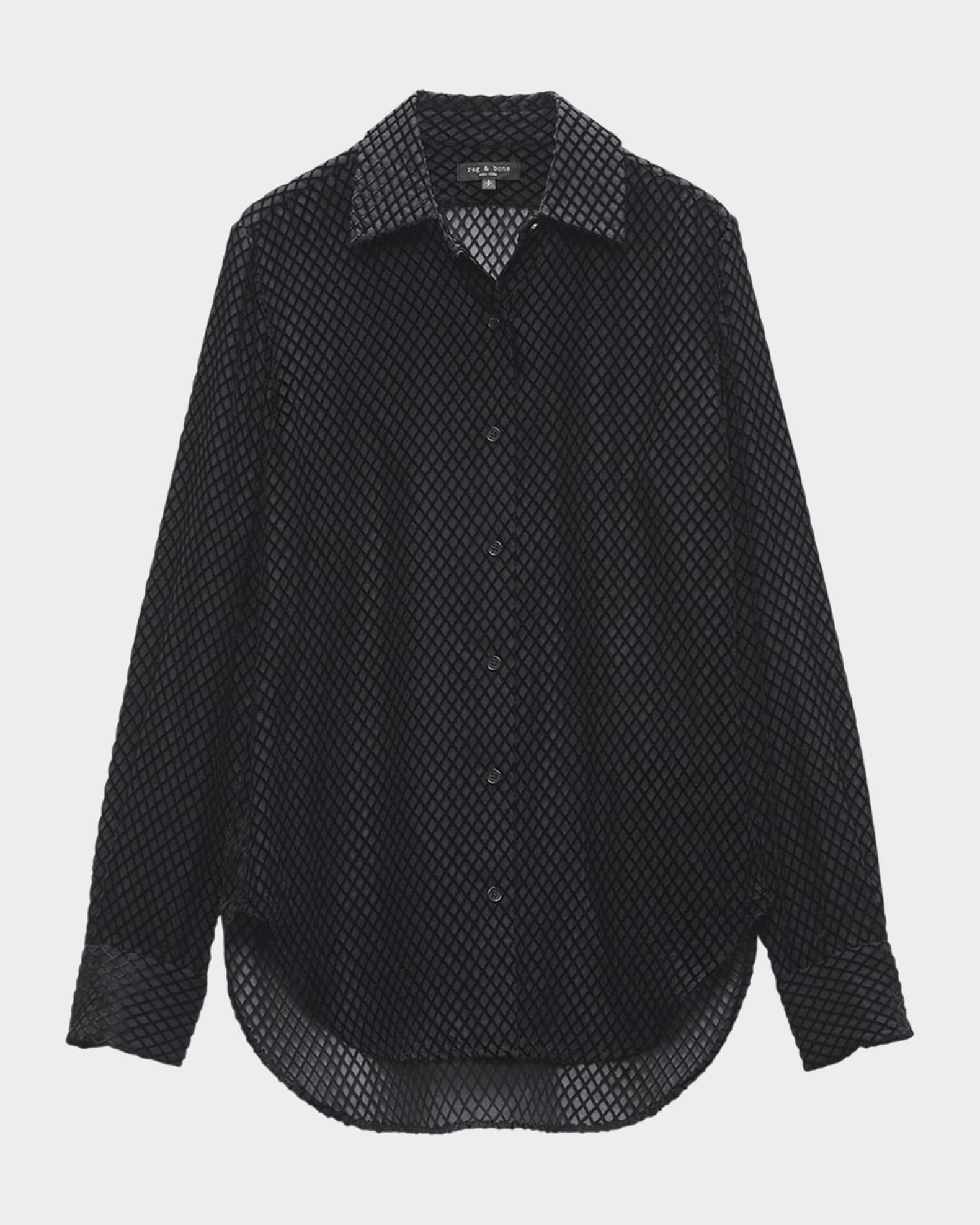 Lila Long-Sleeve Burnout Shirt 0