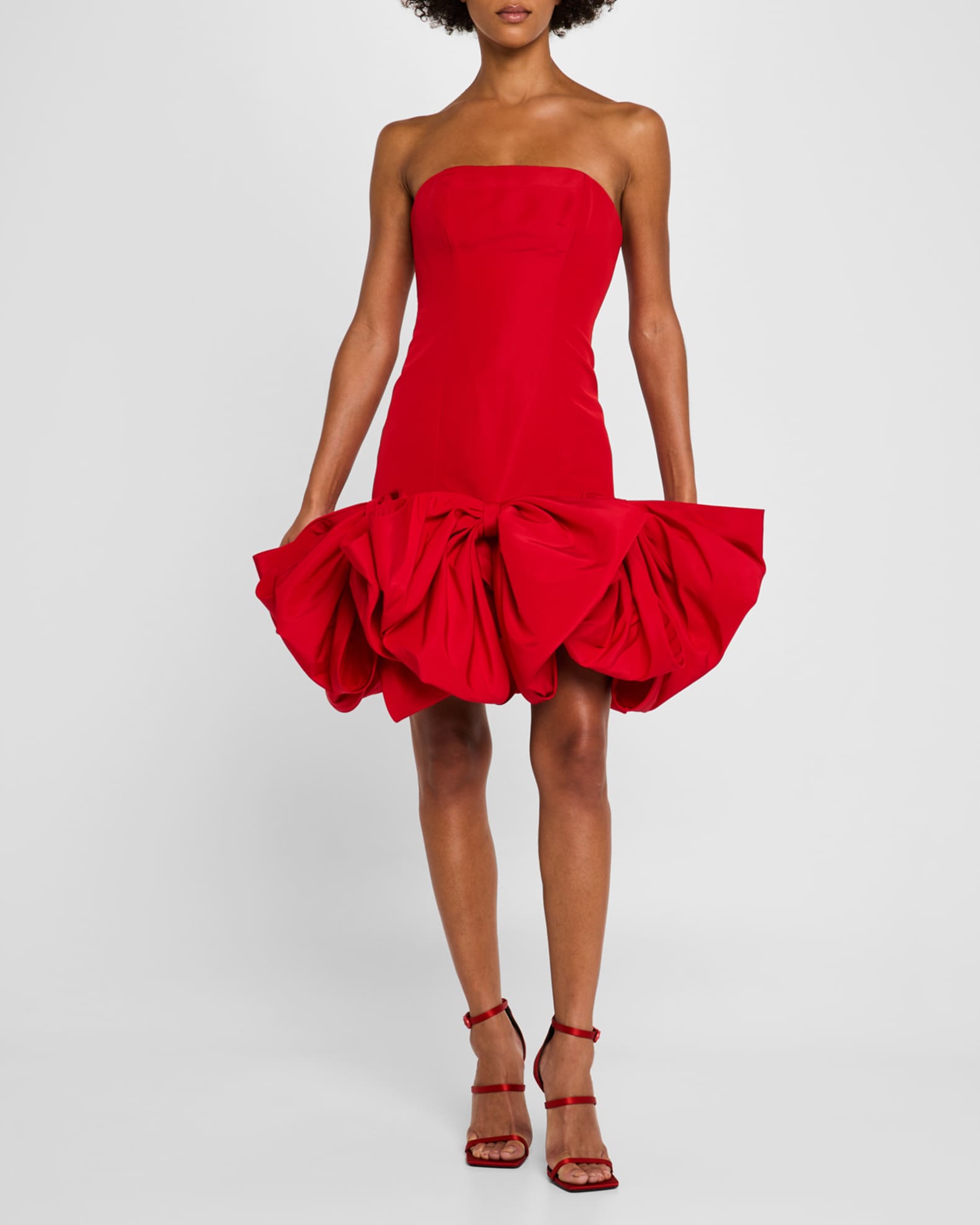 Strapless Oversized Bow Mini Dress 1