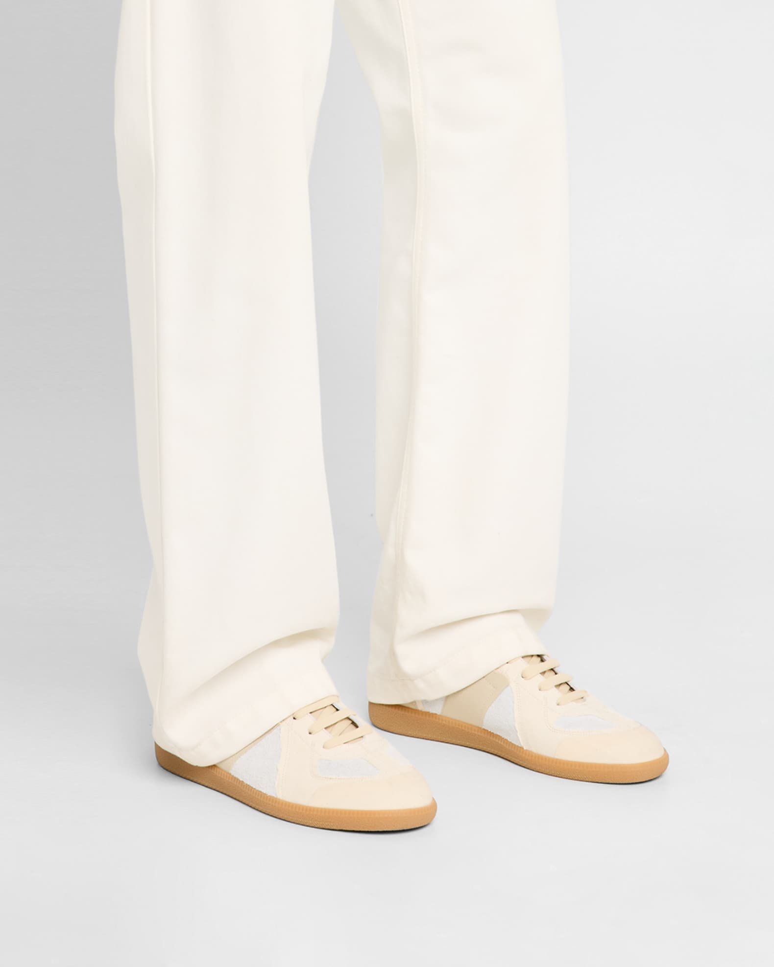 Maison Margiela Men's Replica Inside Out Suede Sneakers