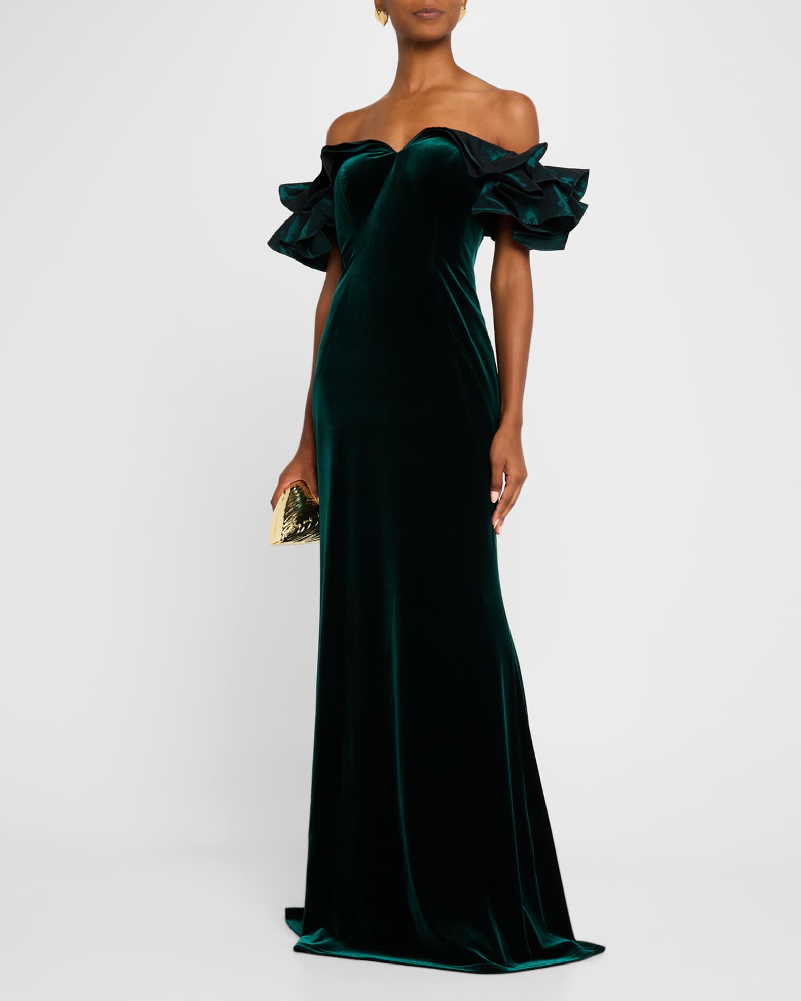 Teri jon emerald green dress outlet