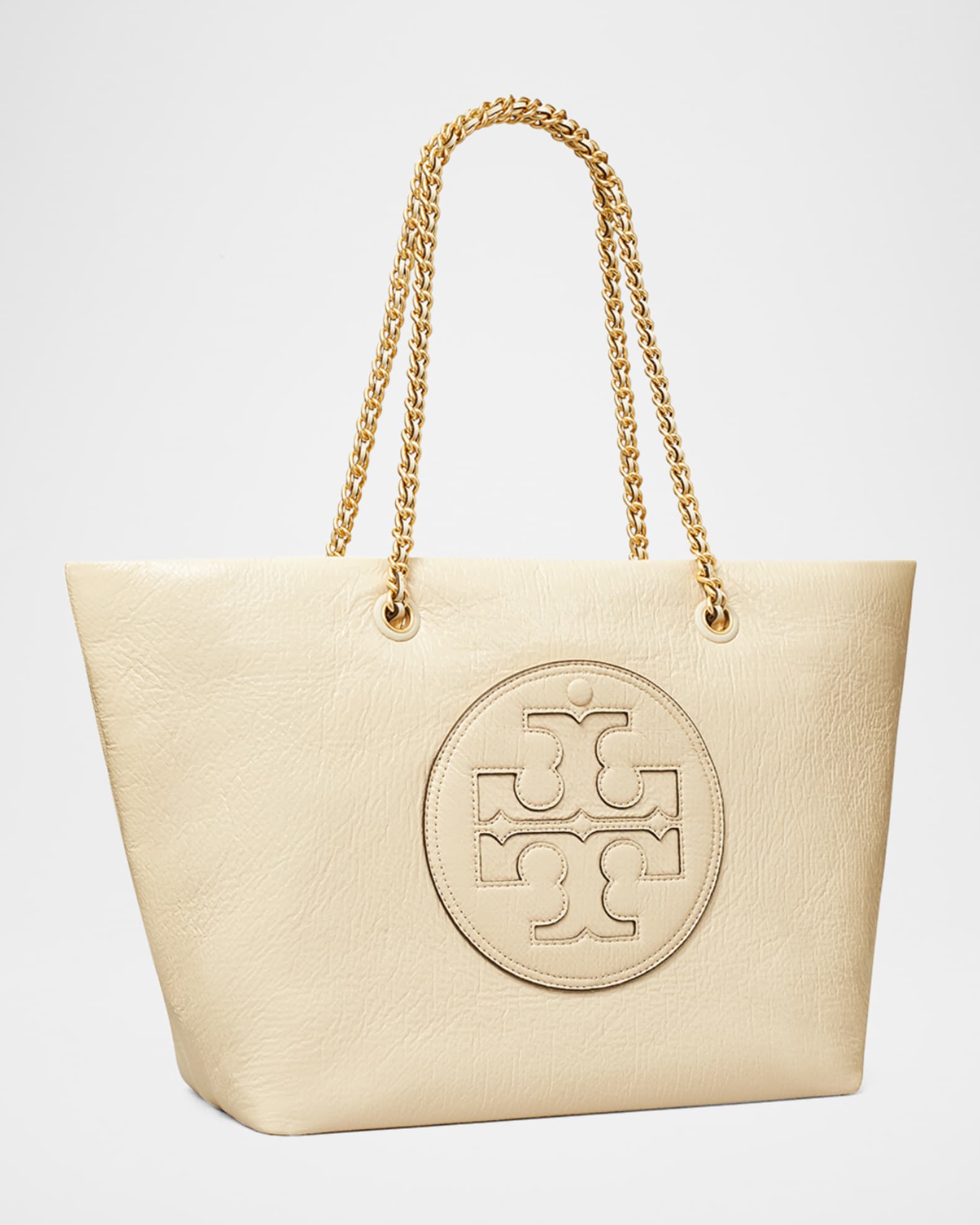 Ella Crinkled Patent Chain Tote Bag 1