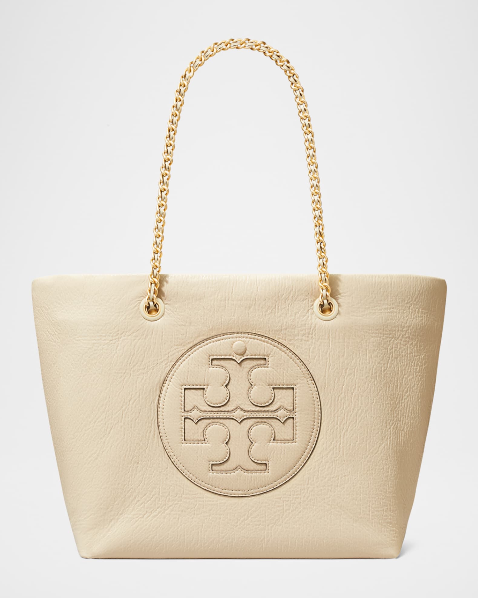 Ella Crinkled Patent Chain Tote Bag 0