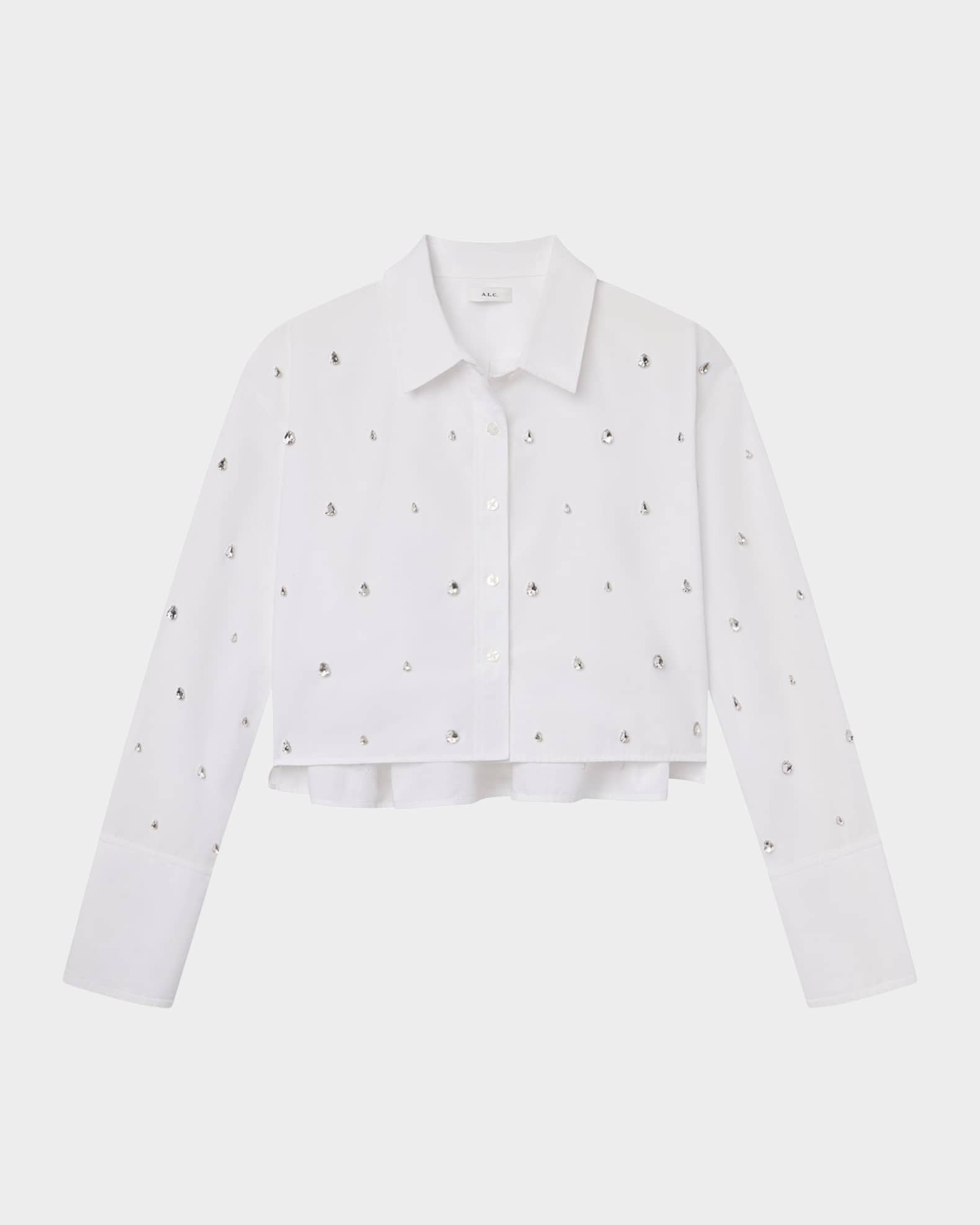 Mackie Boxy Rhinestone Cotton Top 0