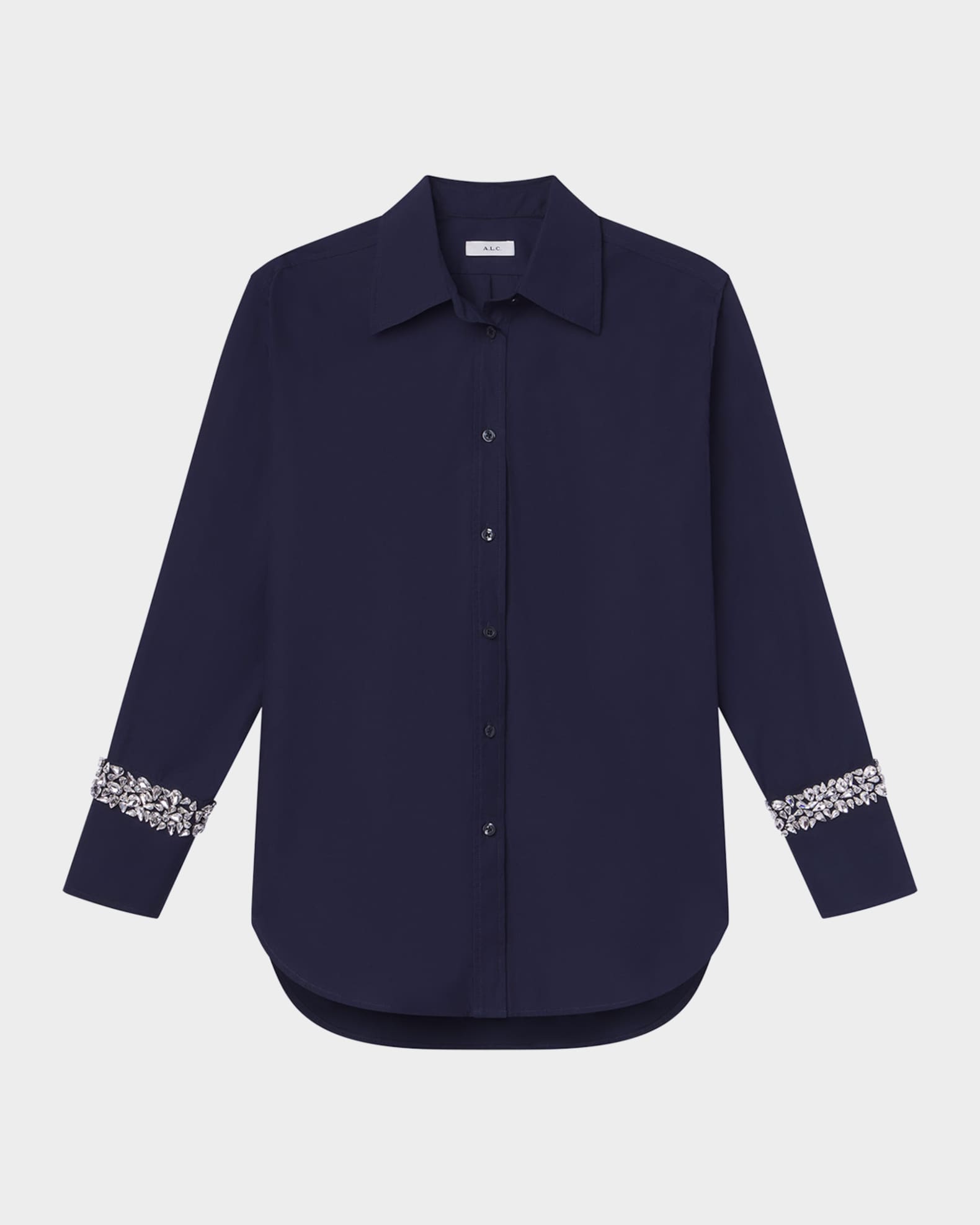 Calvin Embellished Button-Front Top 0
