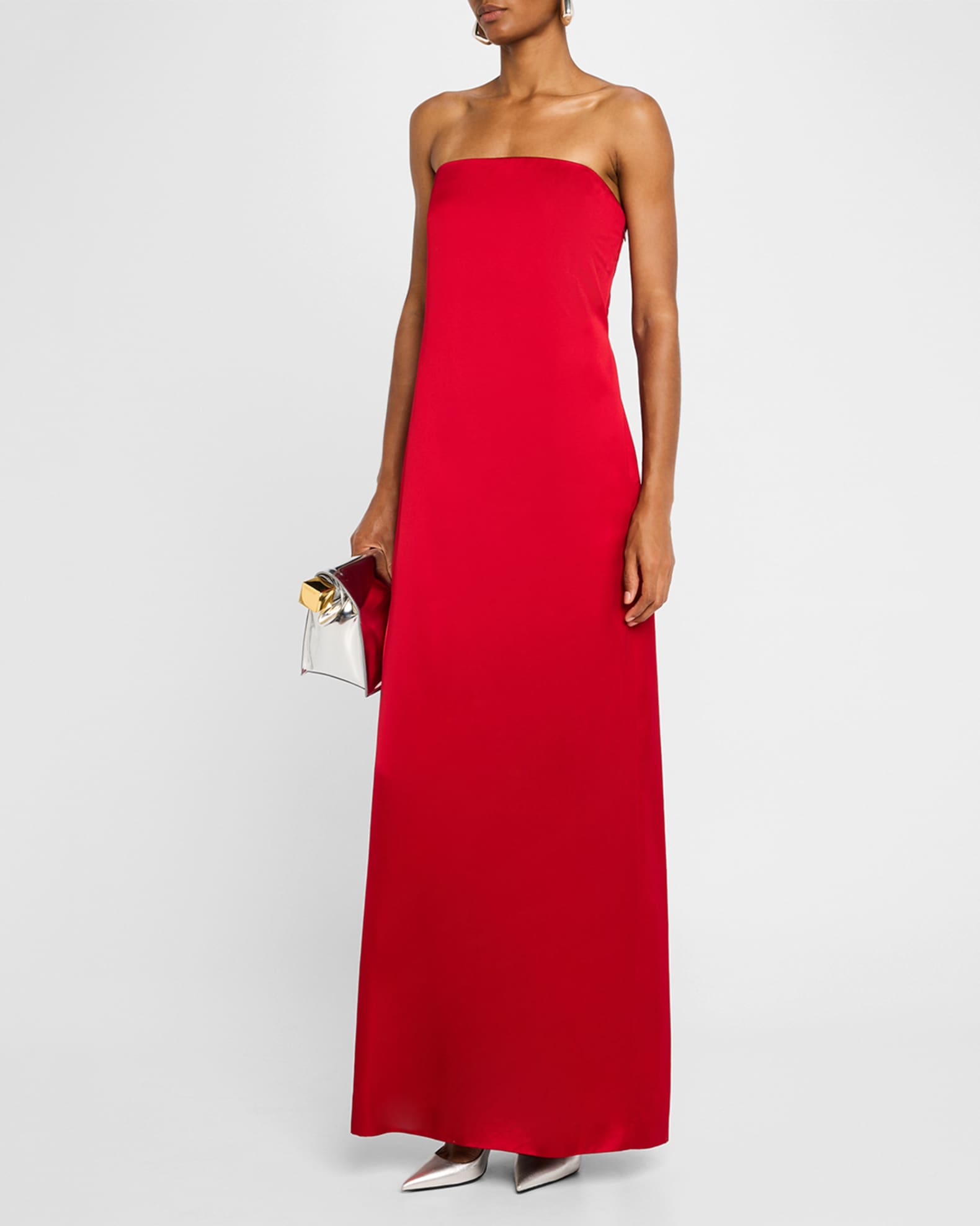 Ani Strapless Satin Gown - Thumbnail 2