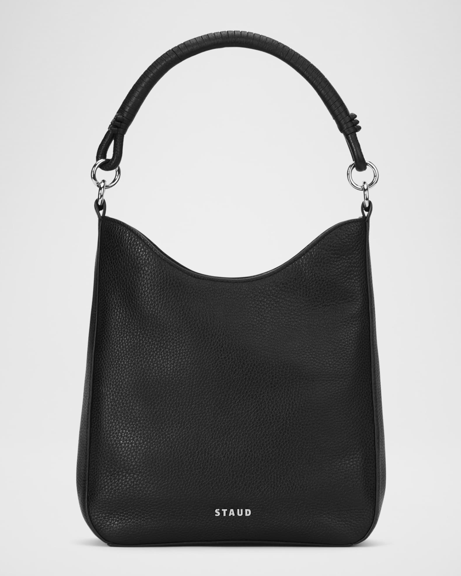 STAUD Mel Leather Shoulder Bag | Neiman Marcus