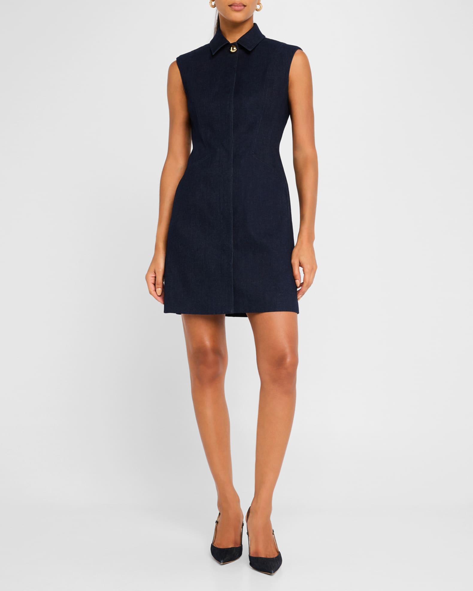 Serina Sleeveless Denim Mini Dress 1